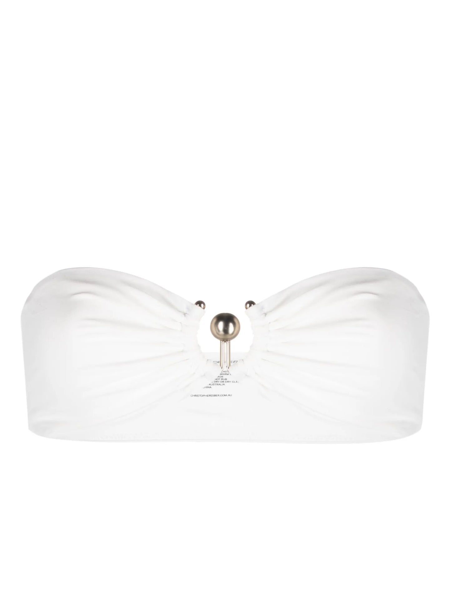hardware-detailing bandeau bikini top
