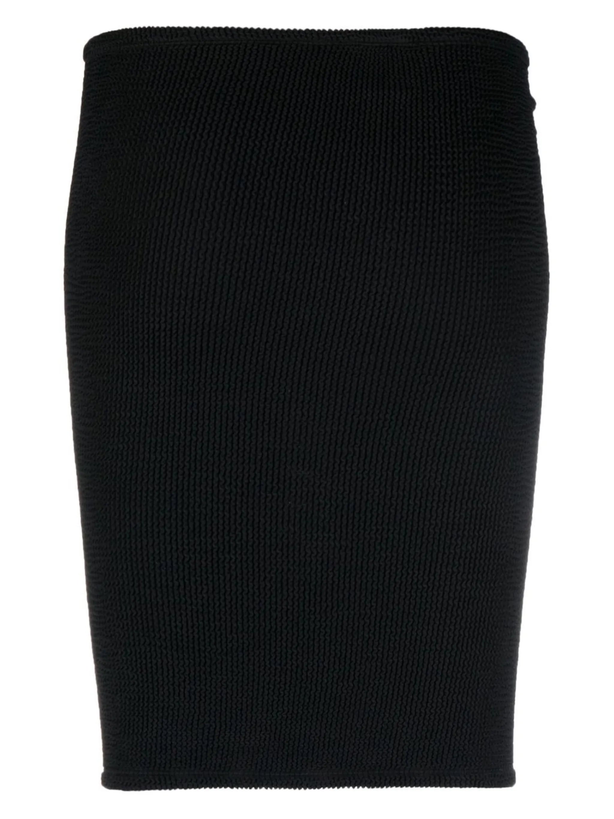 crinkled-finish mini skirt