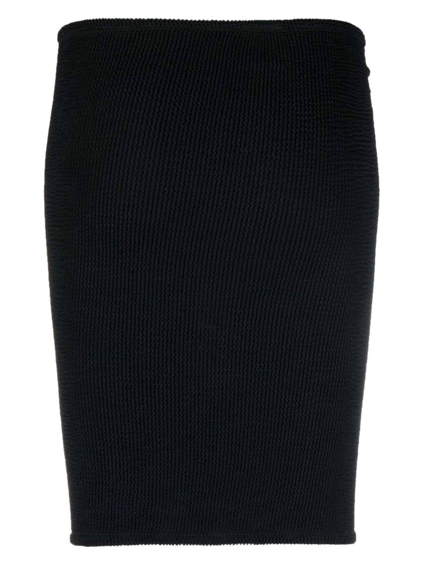 crinkled-finish mini skirt