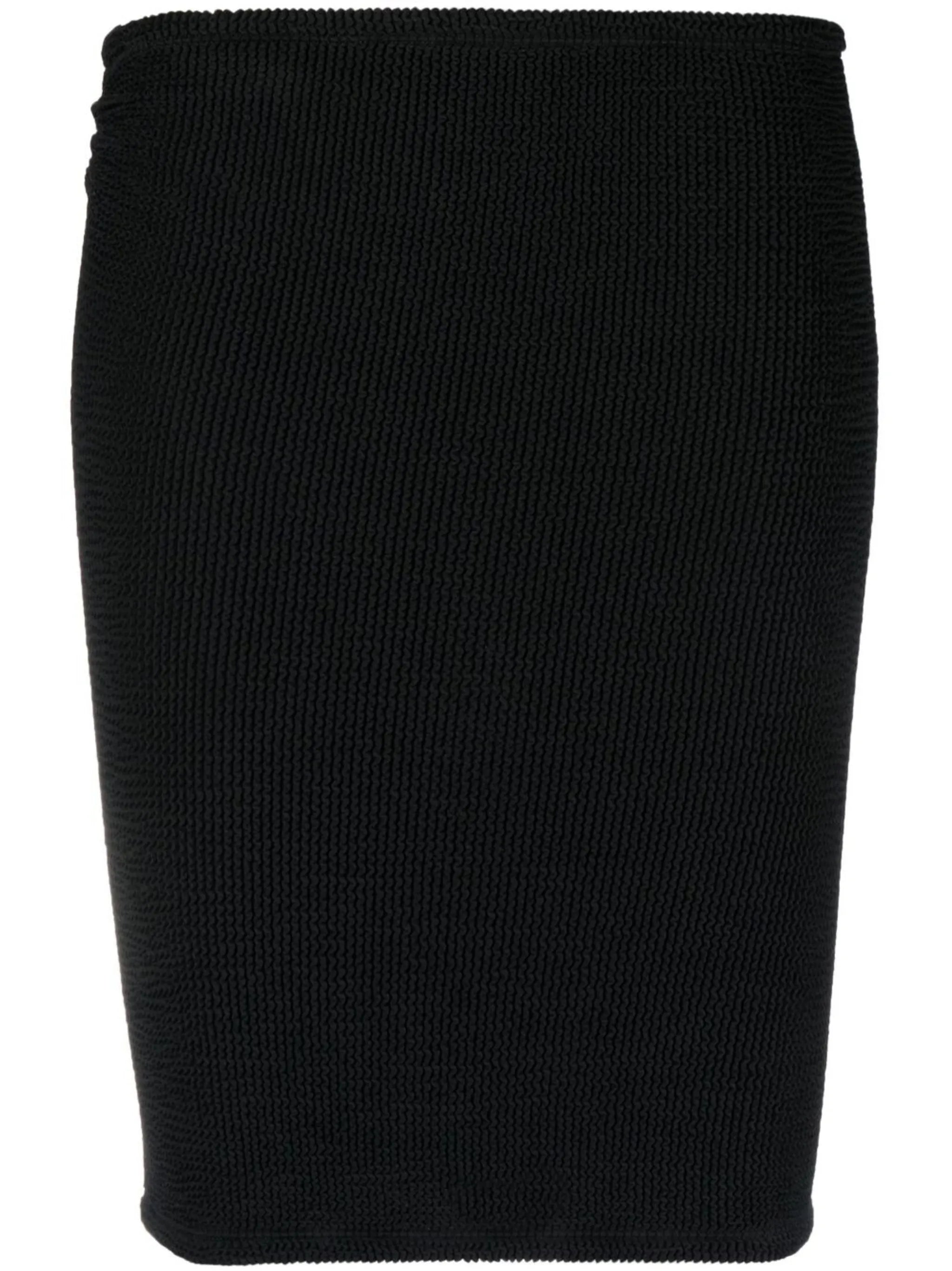 crinkled-finish mini skirt
