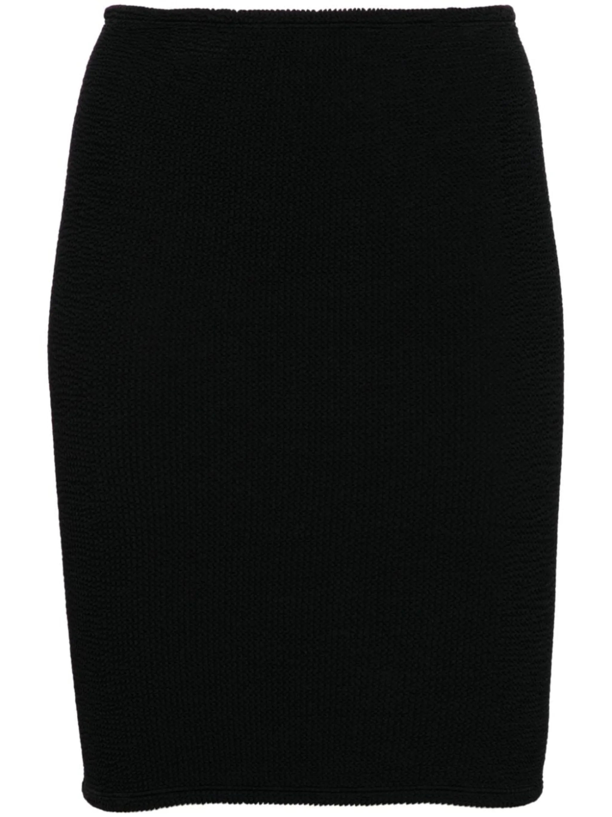 crinkled-finish mini skirt