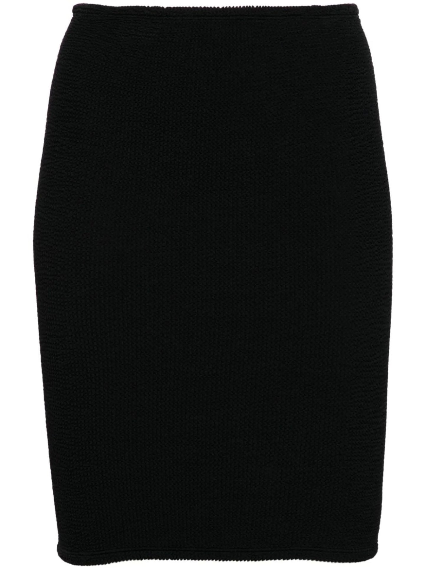 crinkled-finish mini skirt