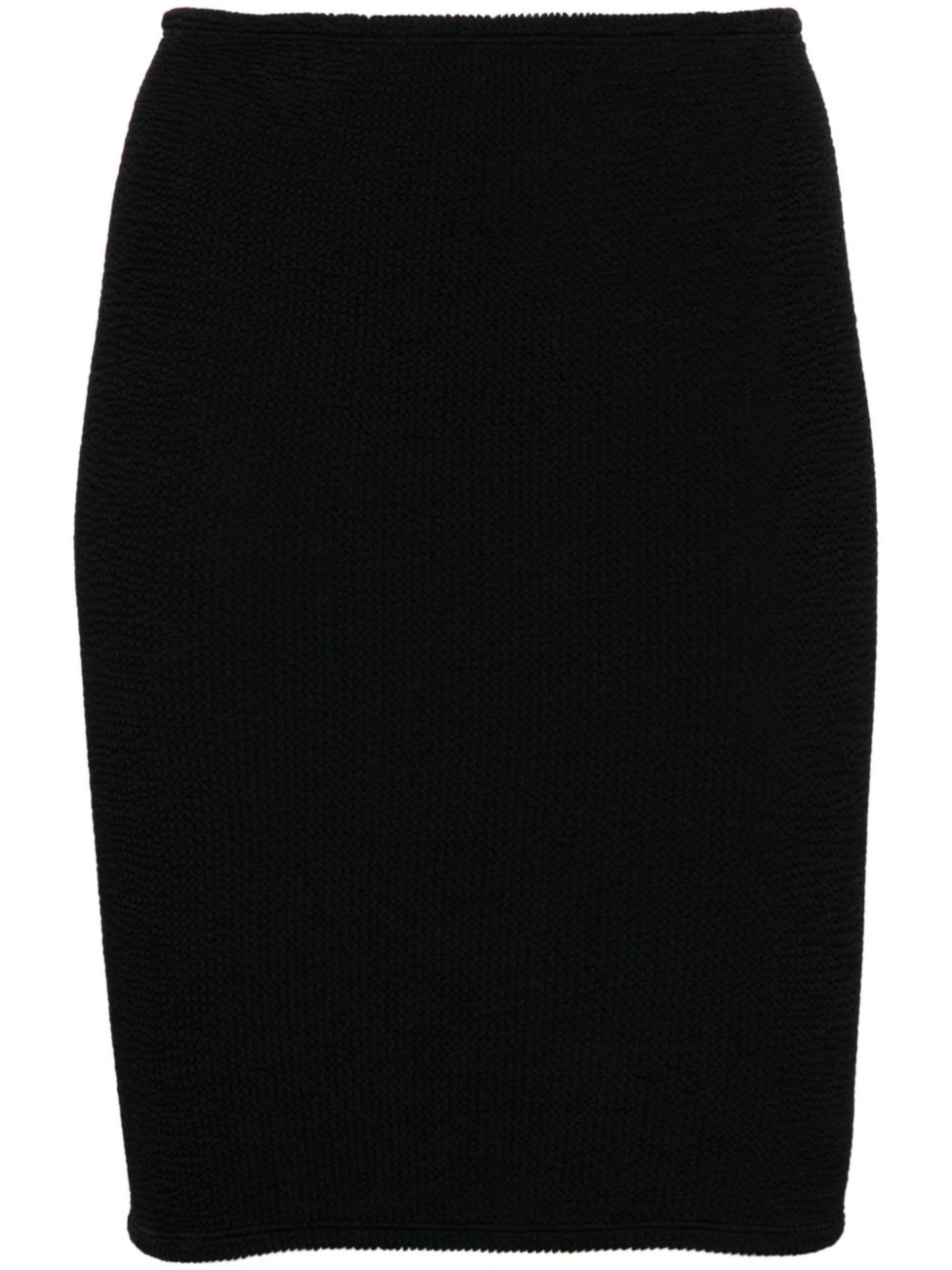 crinkled-finish mini skirt