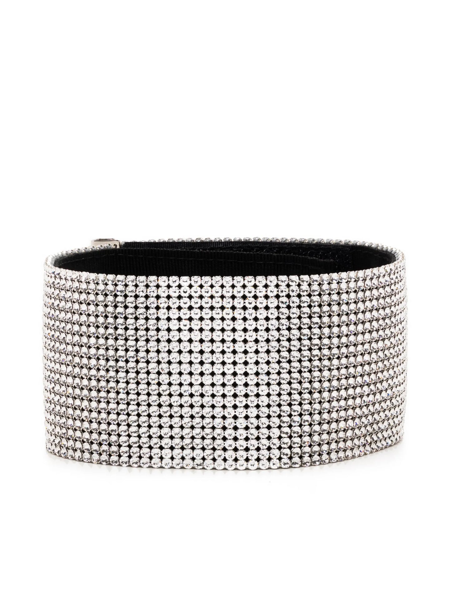 crystal mesh chocker necklace