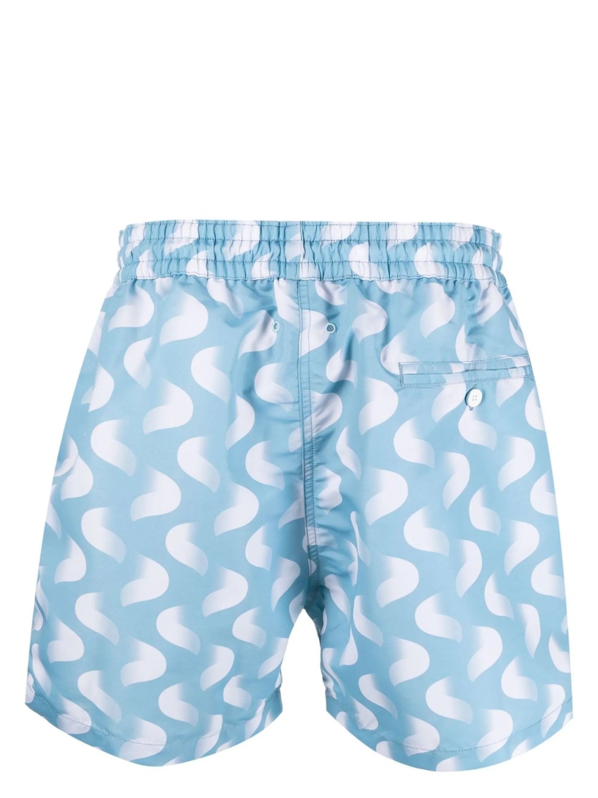 graphic-print swim shorts