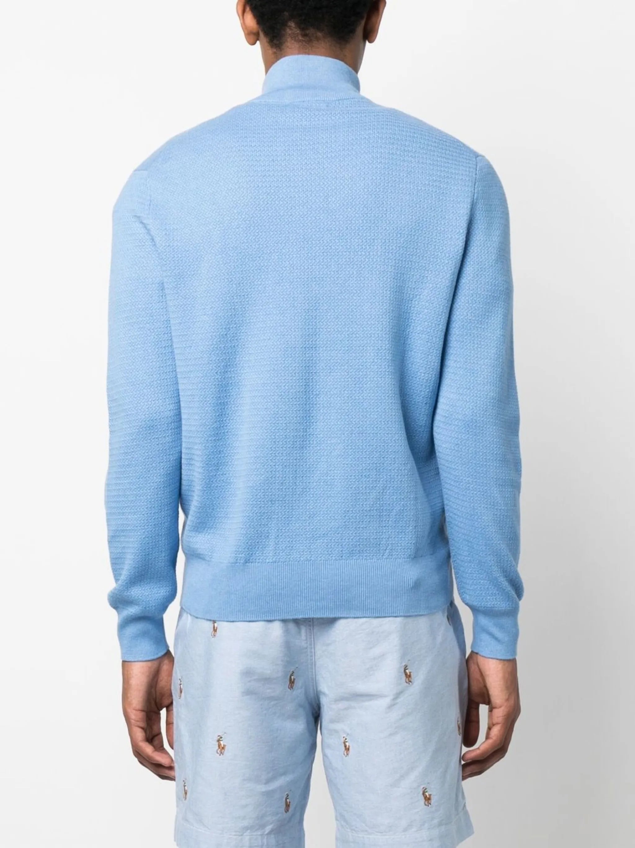 Polo Pony-logo short-zip jumper