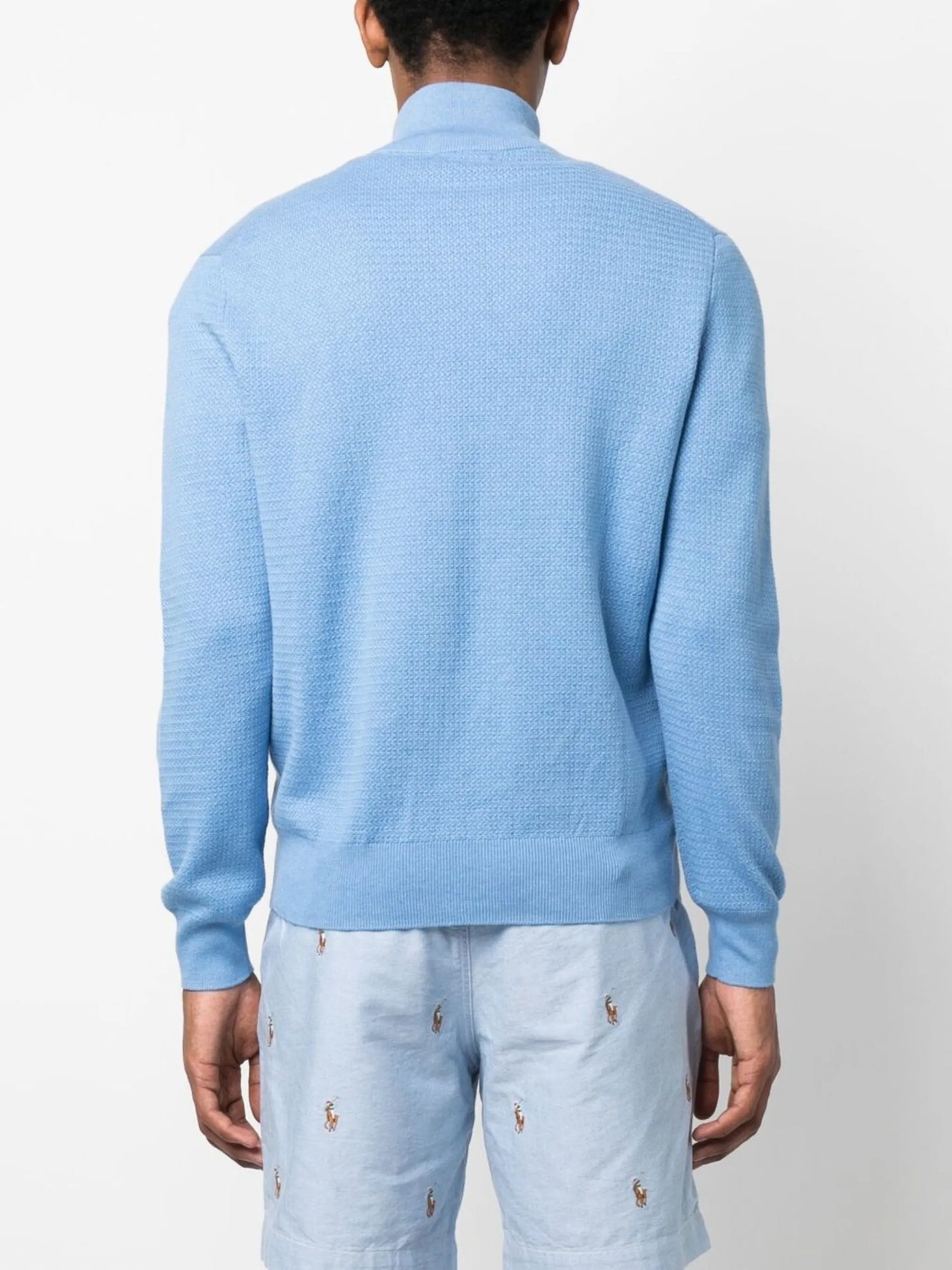 Polo Pony-logo short-zip jumper