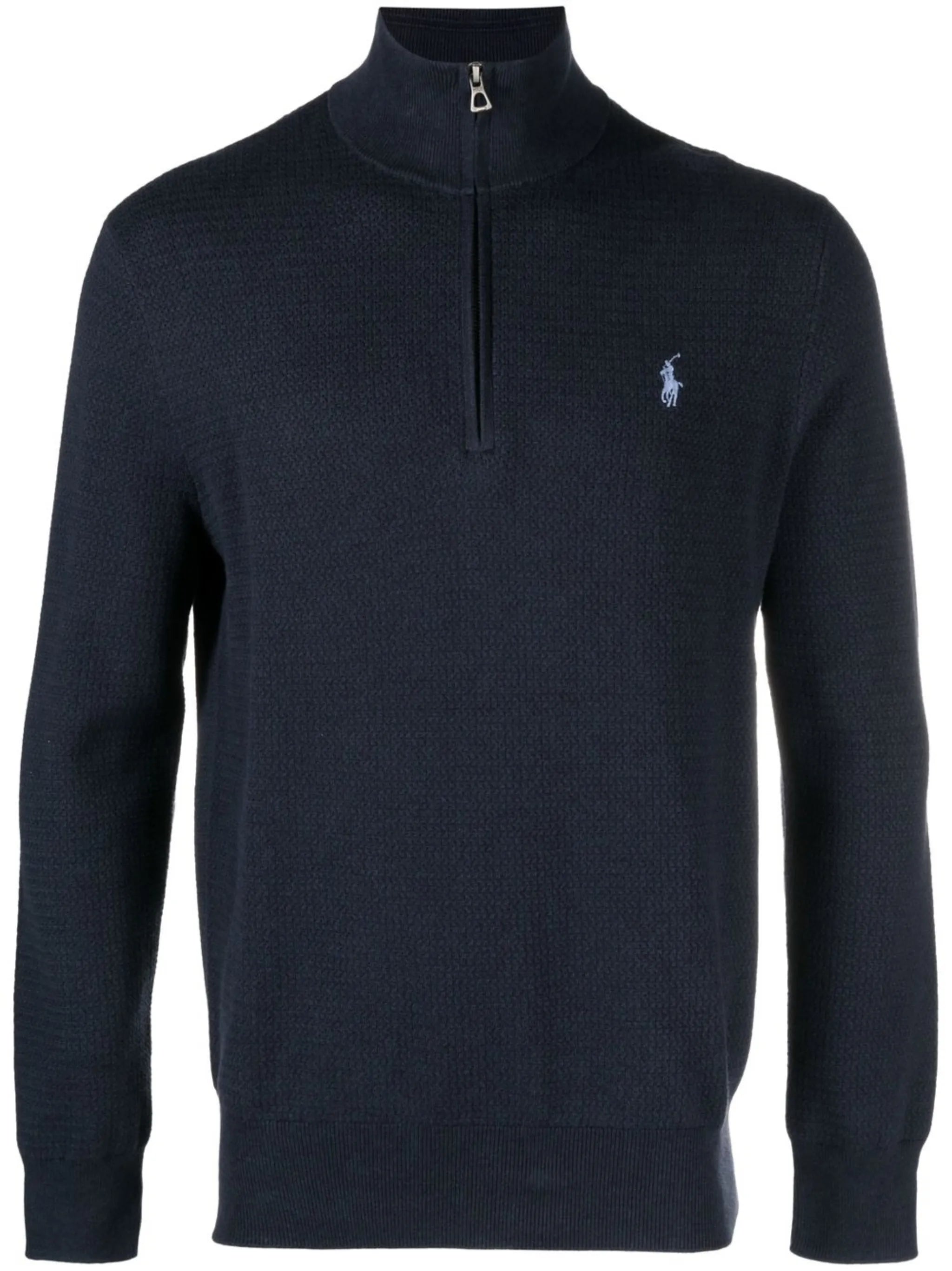 Polo Pony-logo short-zip jumper
