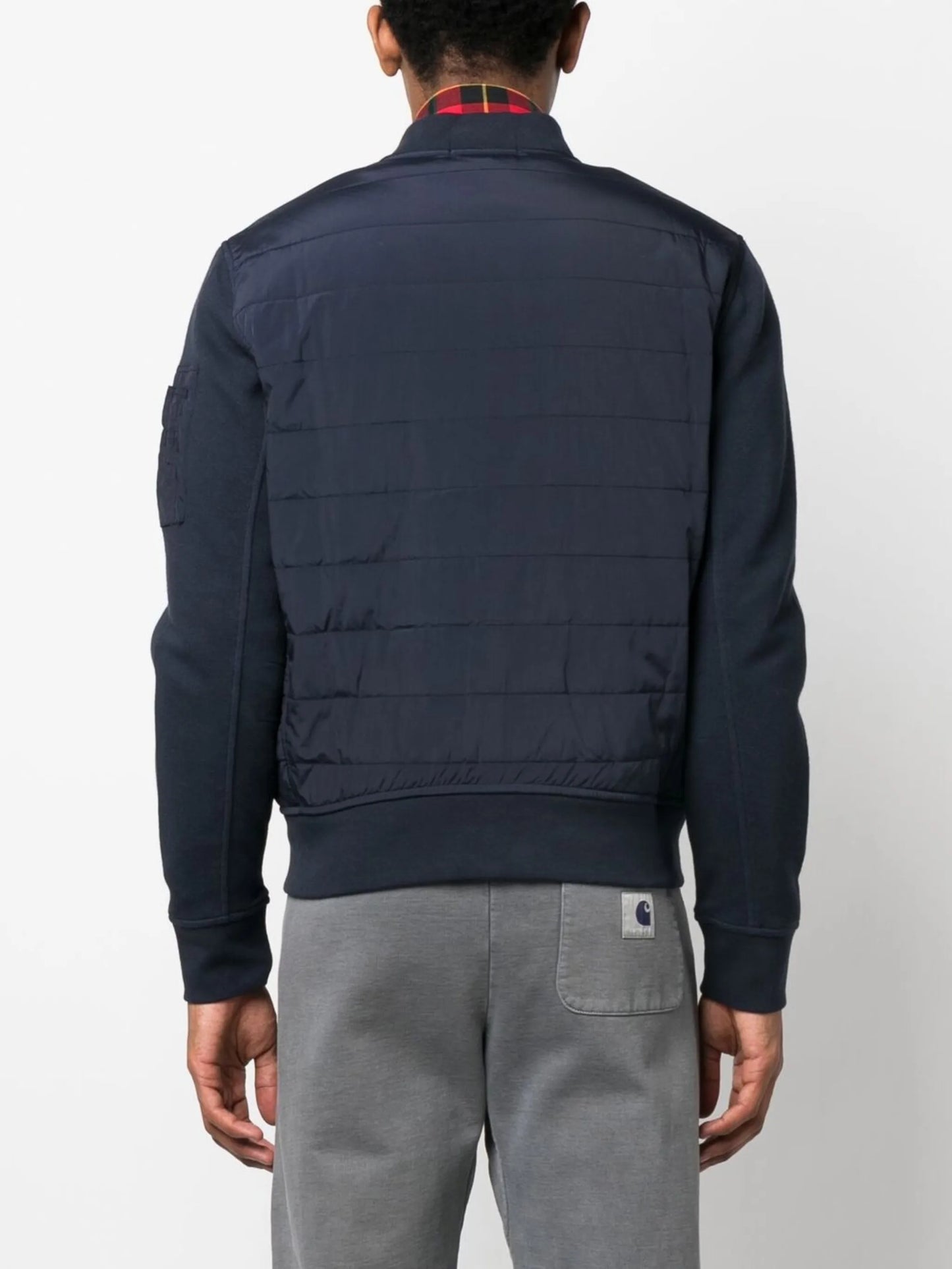 zipped padded jacket