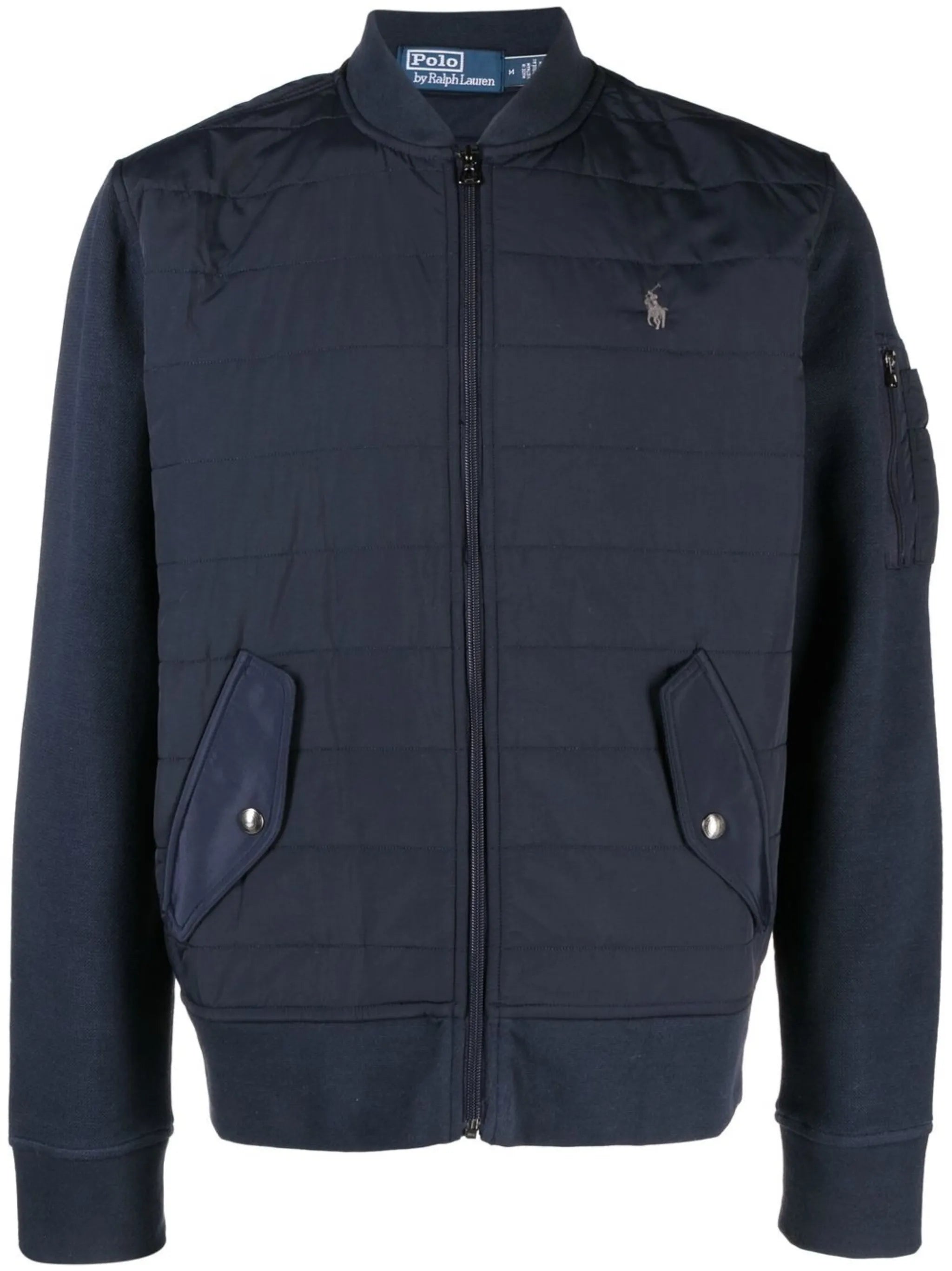 zipped padded jacket