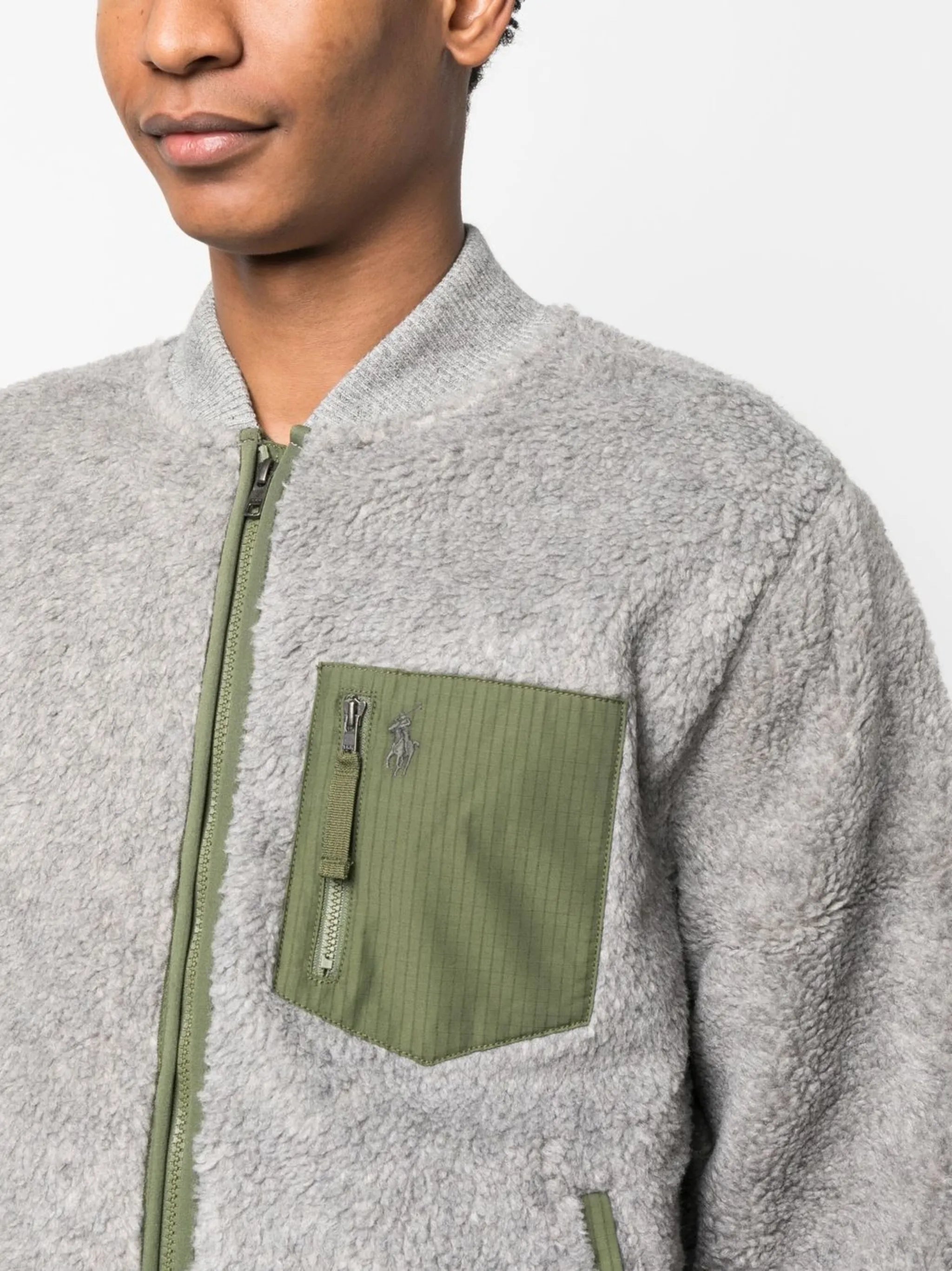 Polo Pony fleece bomber jacket