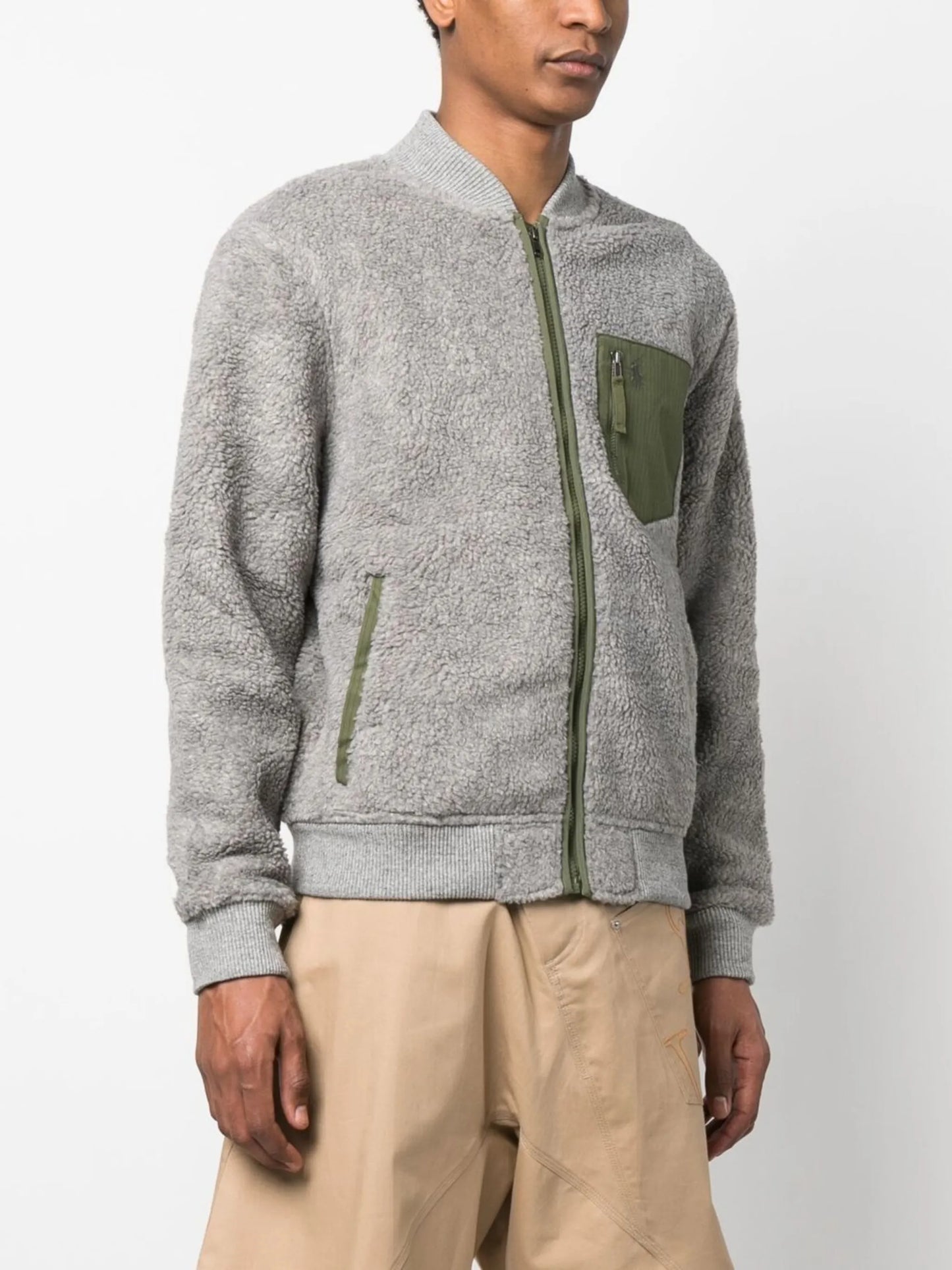 Polo Pony fleece bomber jacket
