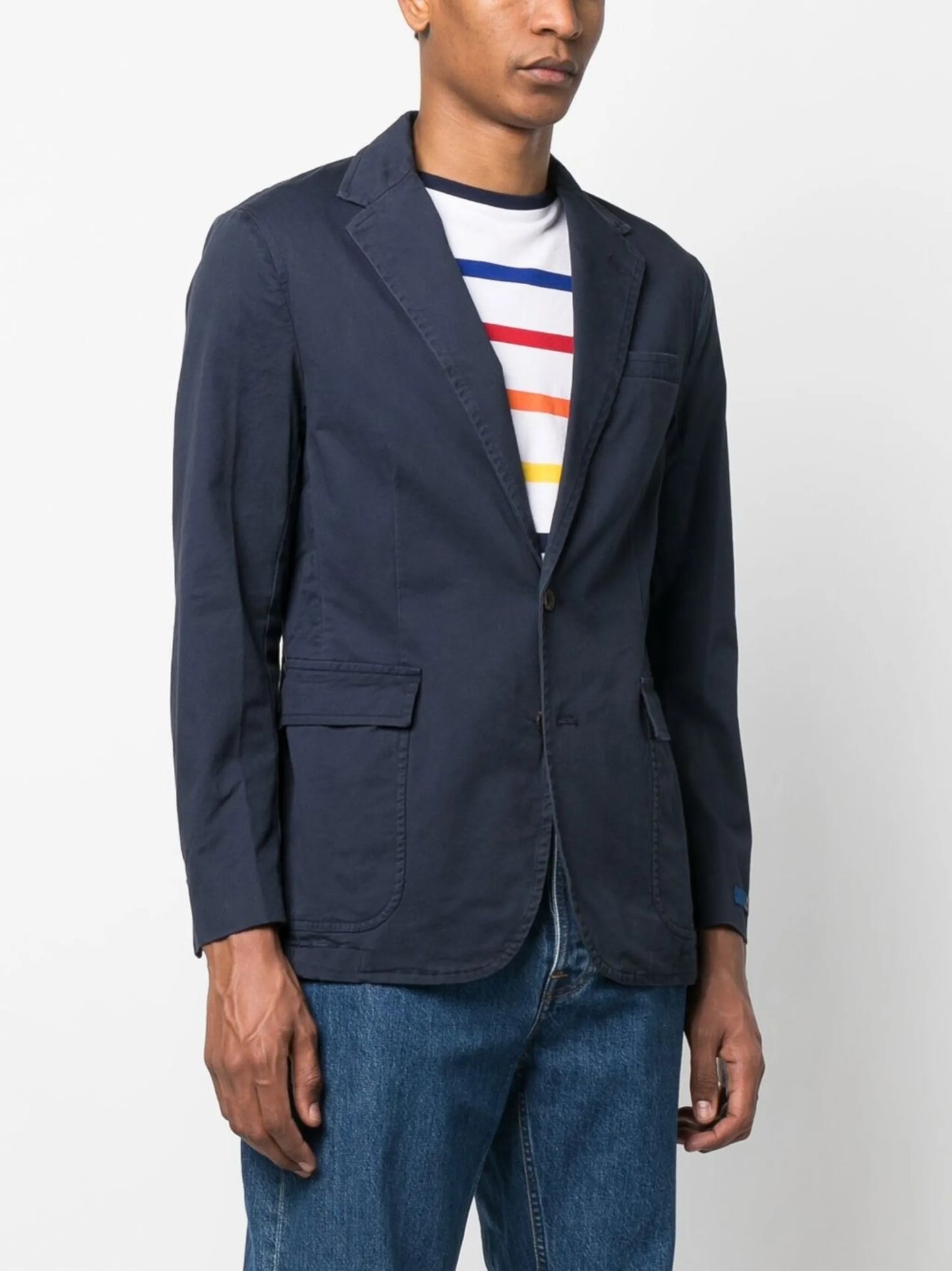 single-breasted button blazer