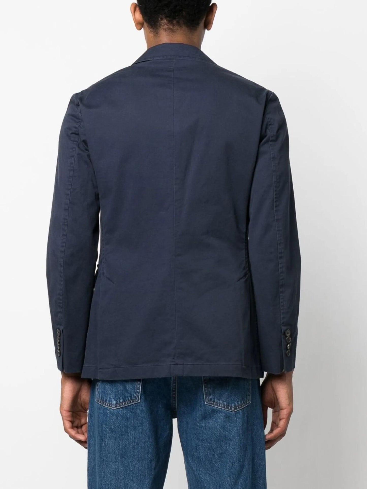 single-breasted button blazer