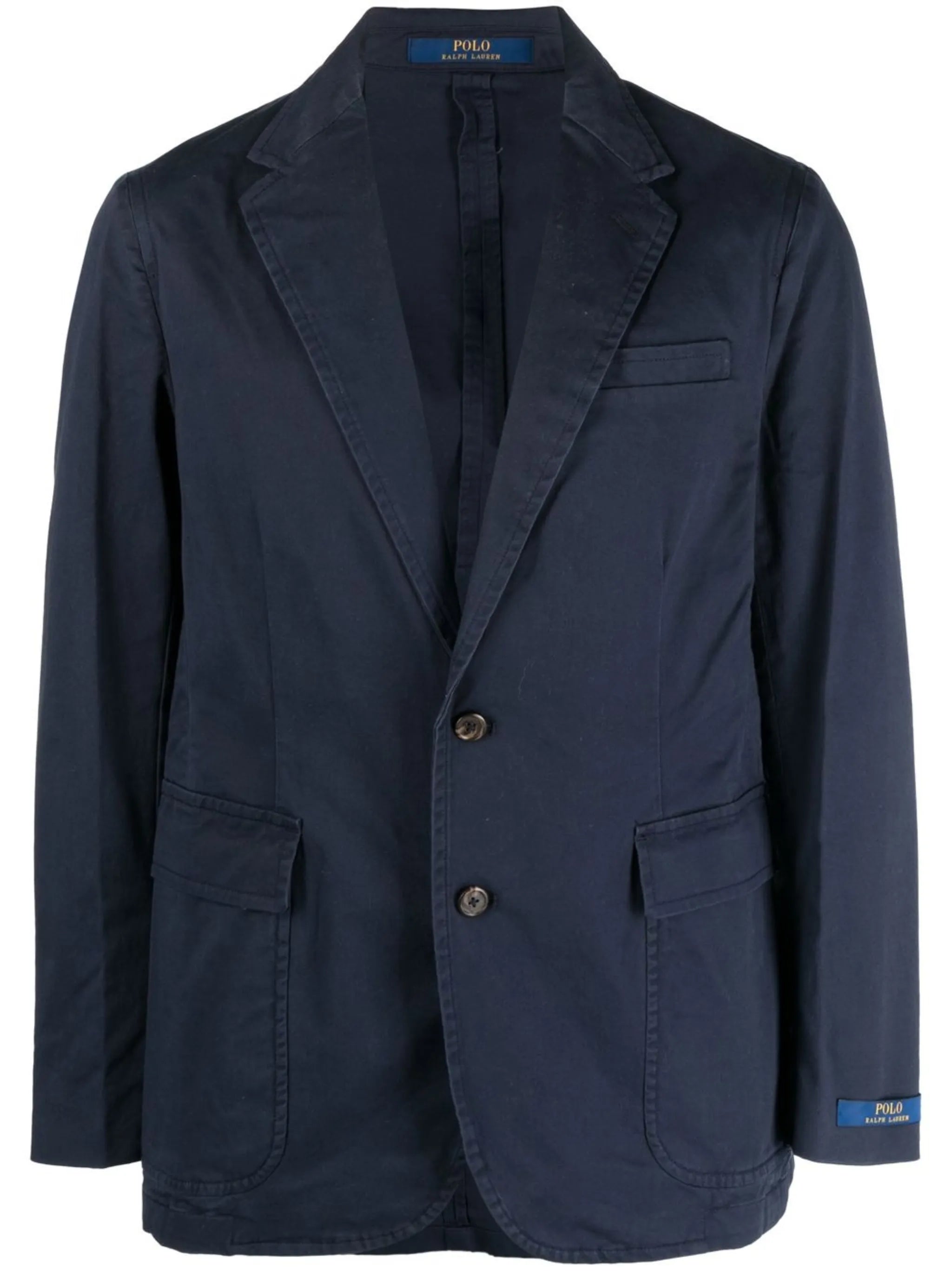 single-breasted button blazer