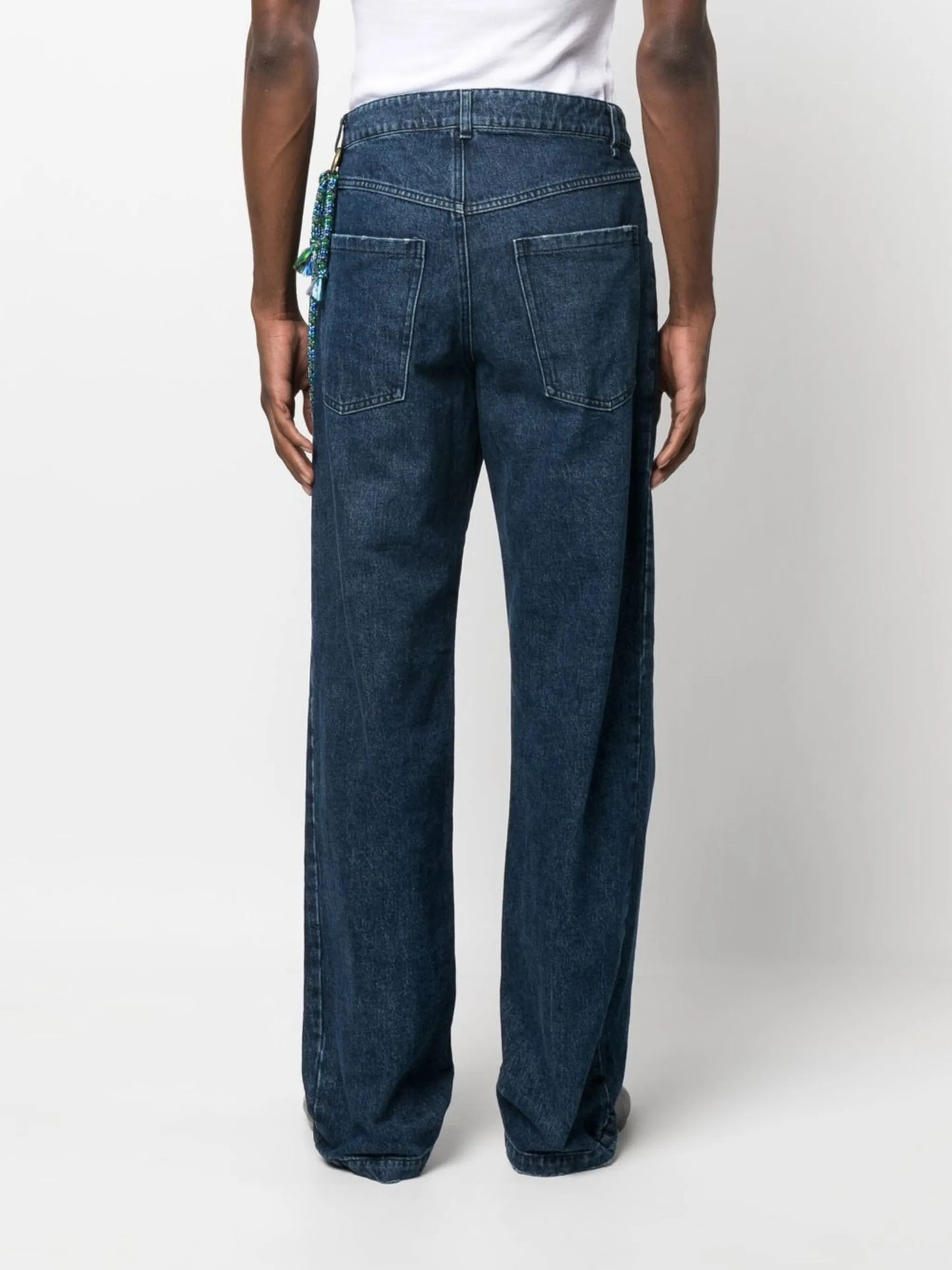 high-waisted wide-leg jeans