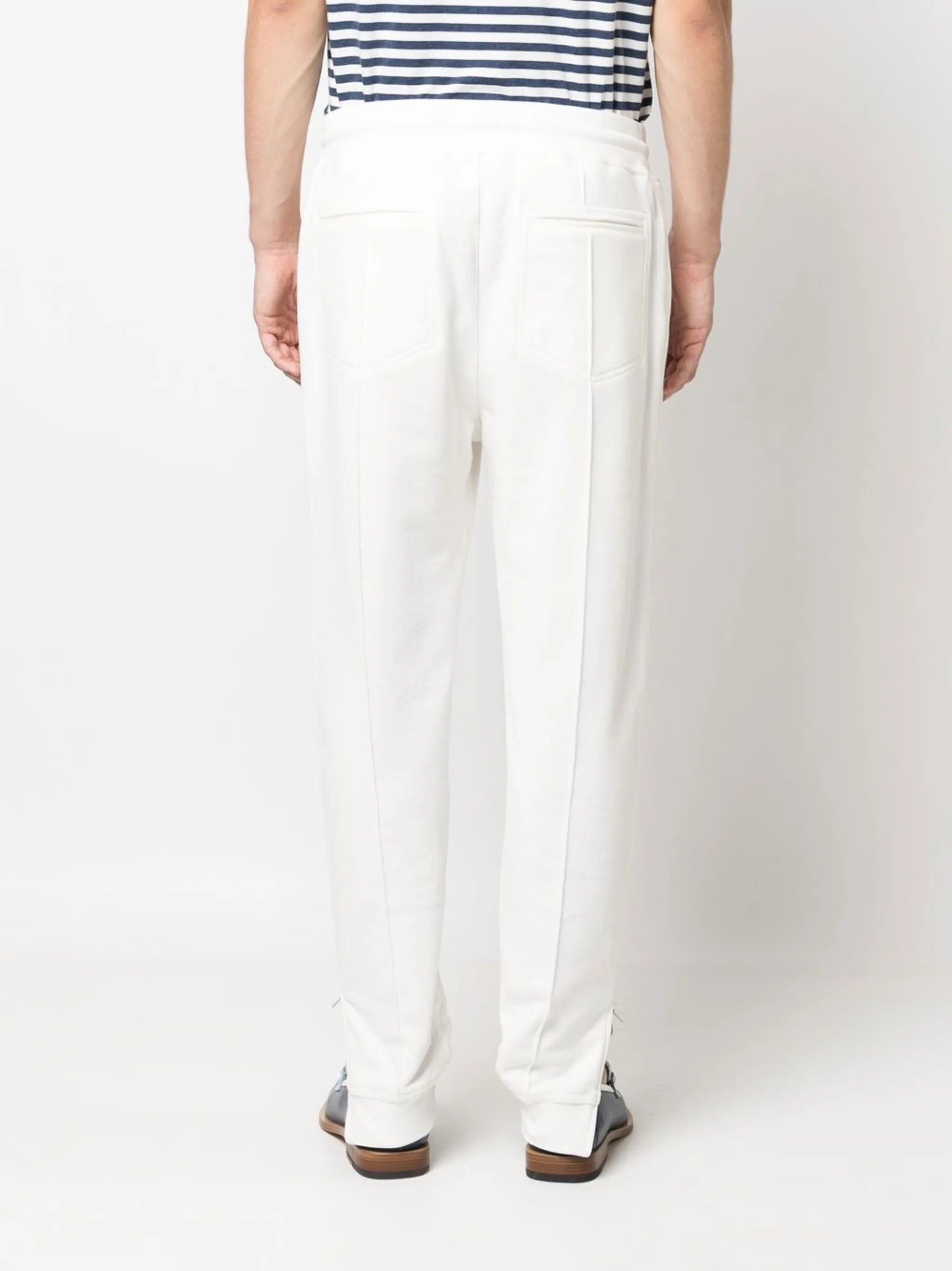 tapered cotton track pants