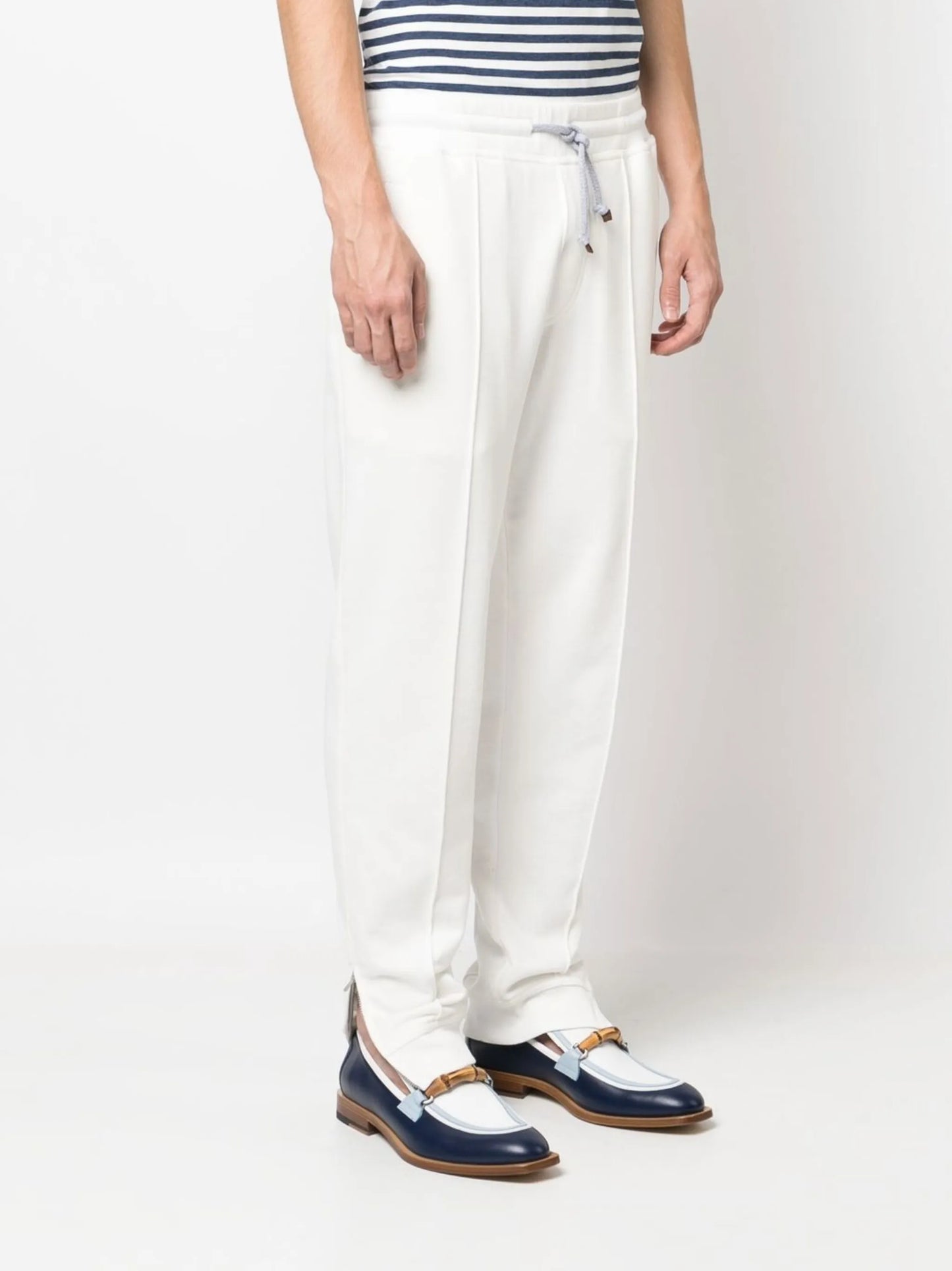 tapered cotton track pants