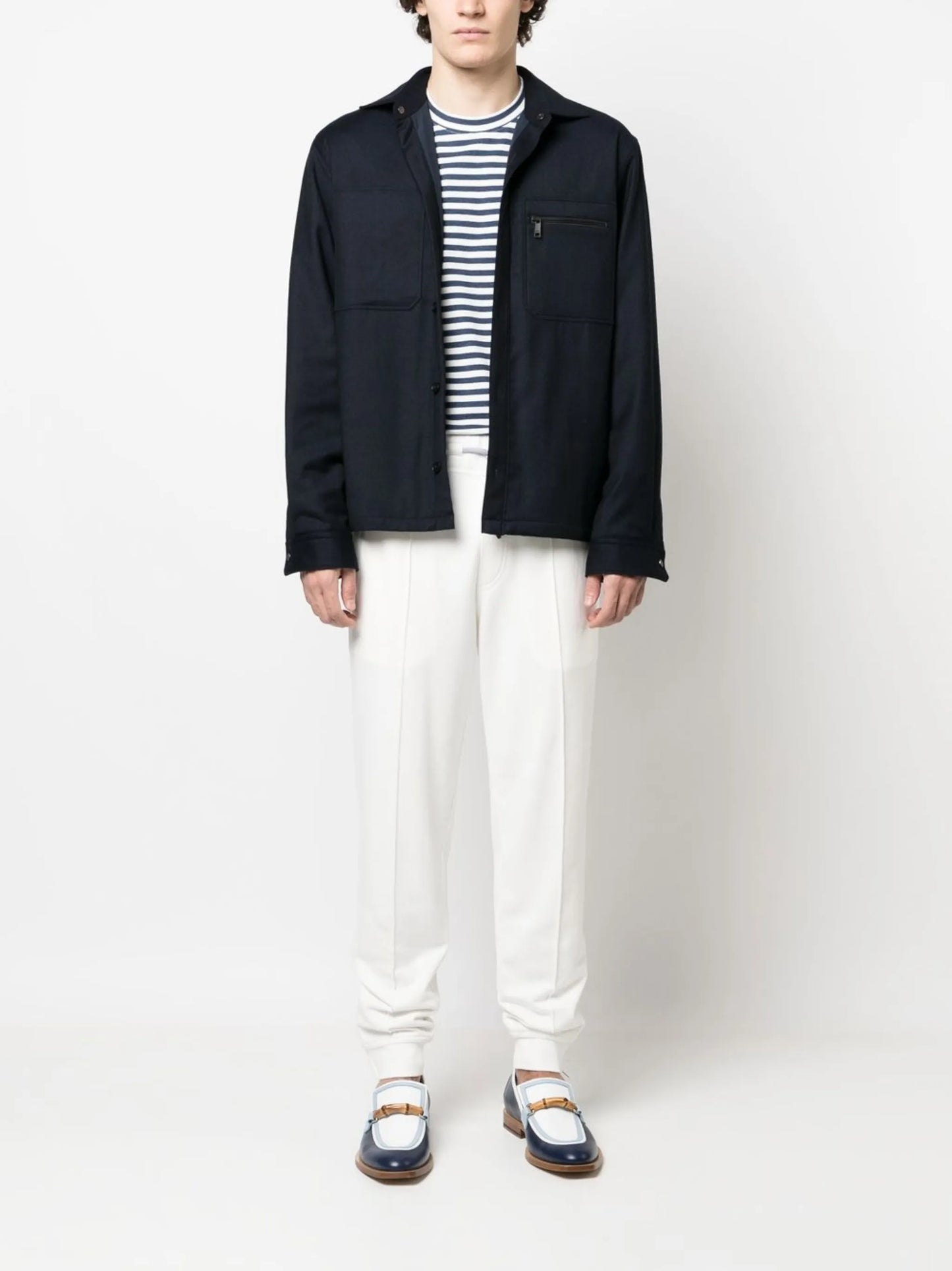 tapered cotton track pants