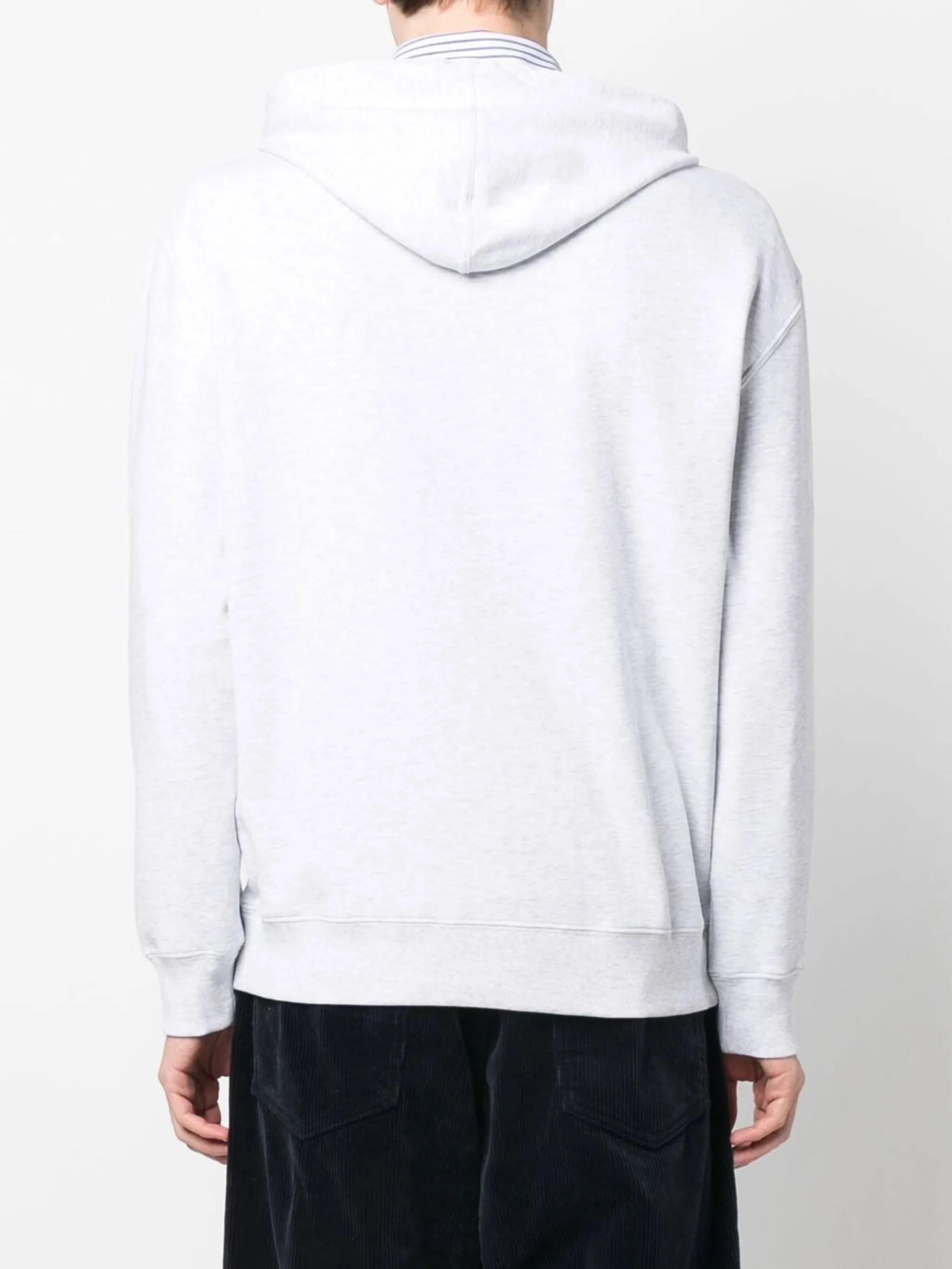 drawstring long-sleeve hoodie