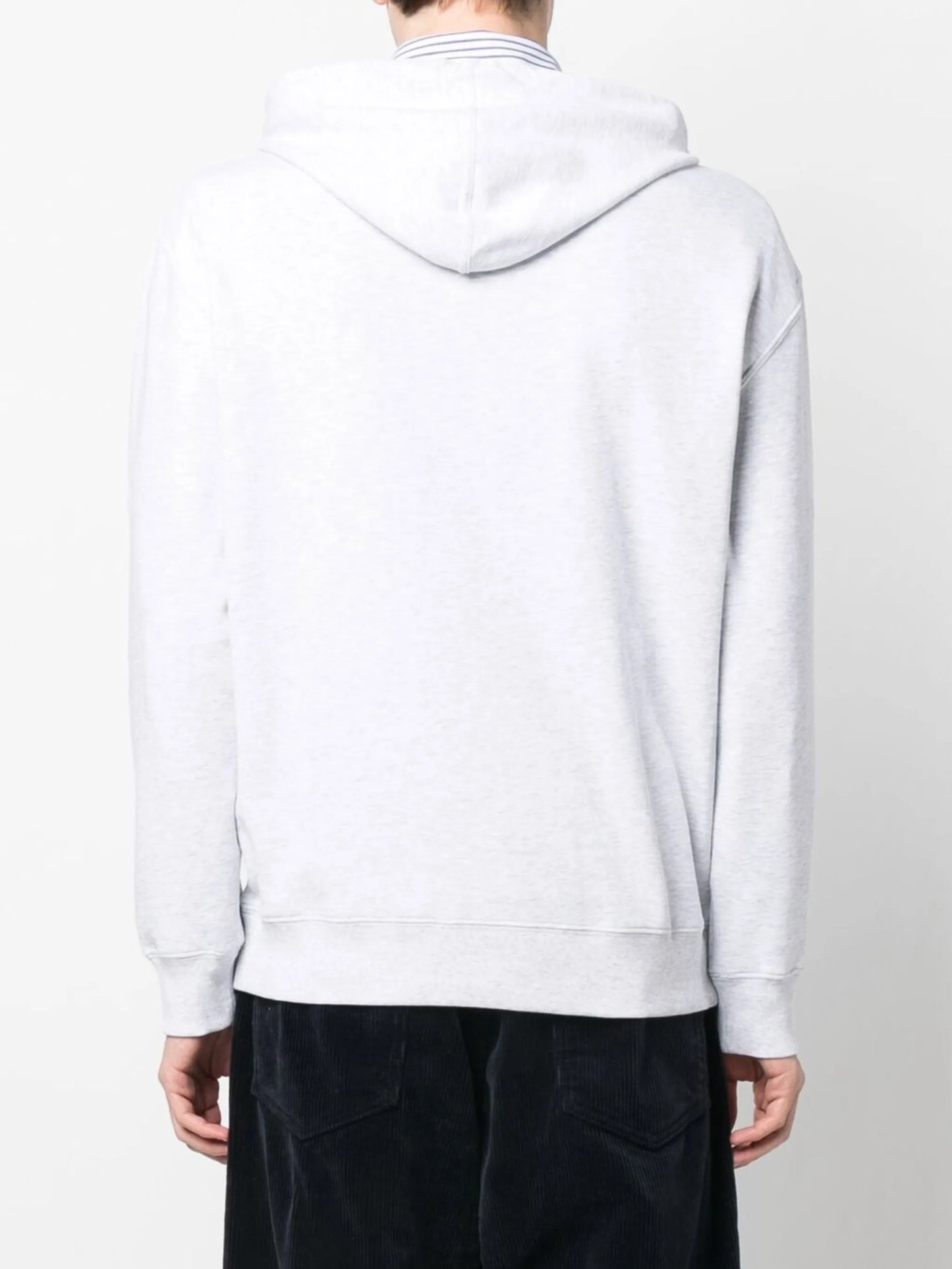 drawstring long-sleeve hoodie