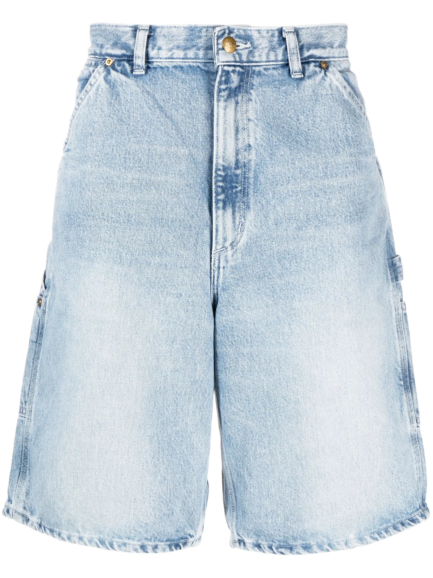 Painter cotton denim shorts
