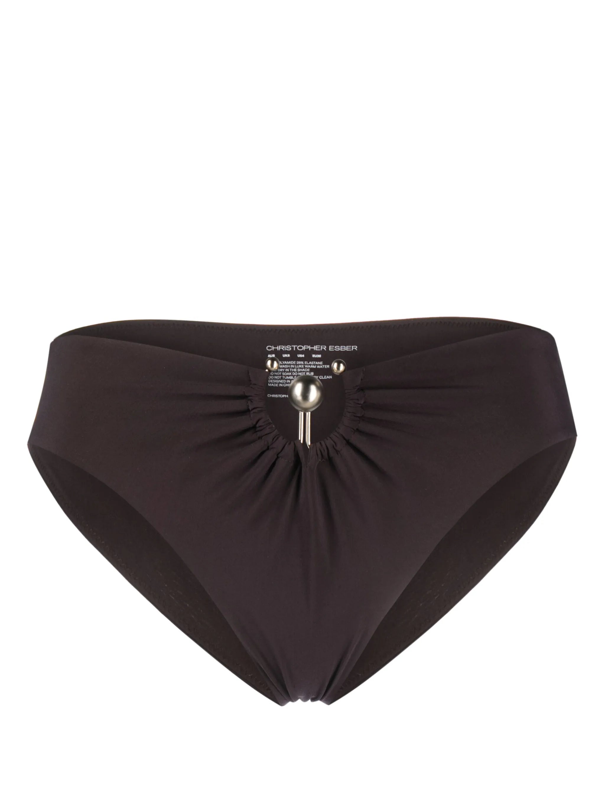 Orbit ruched bikini bottoms