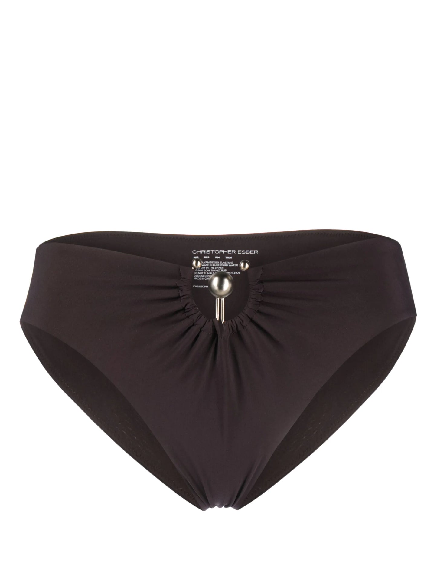 Orbit ruched bikini bottoms