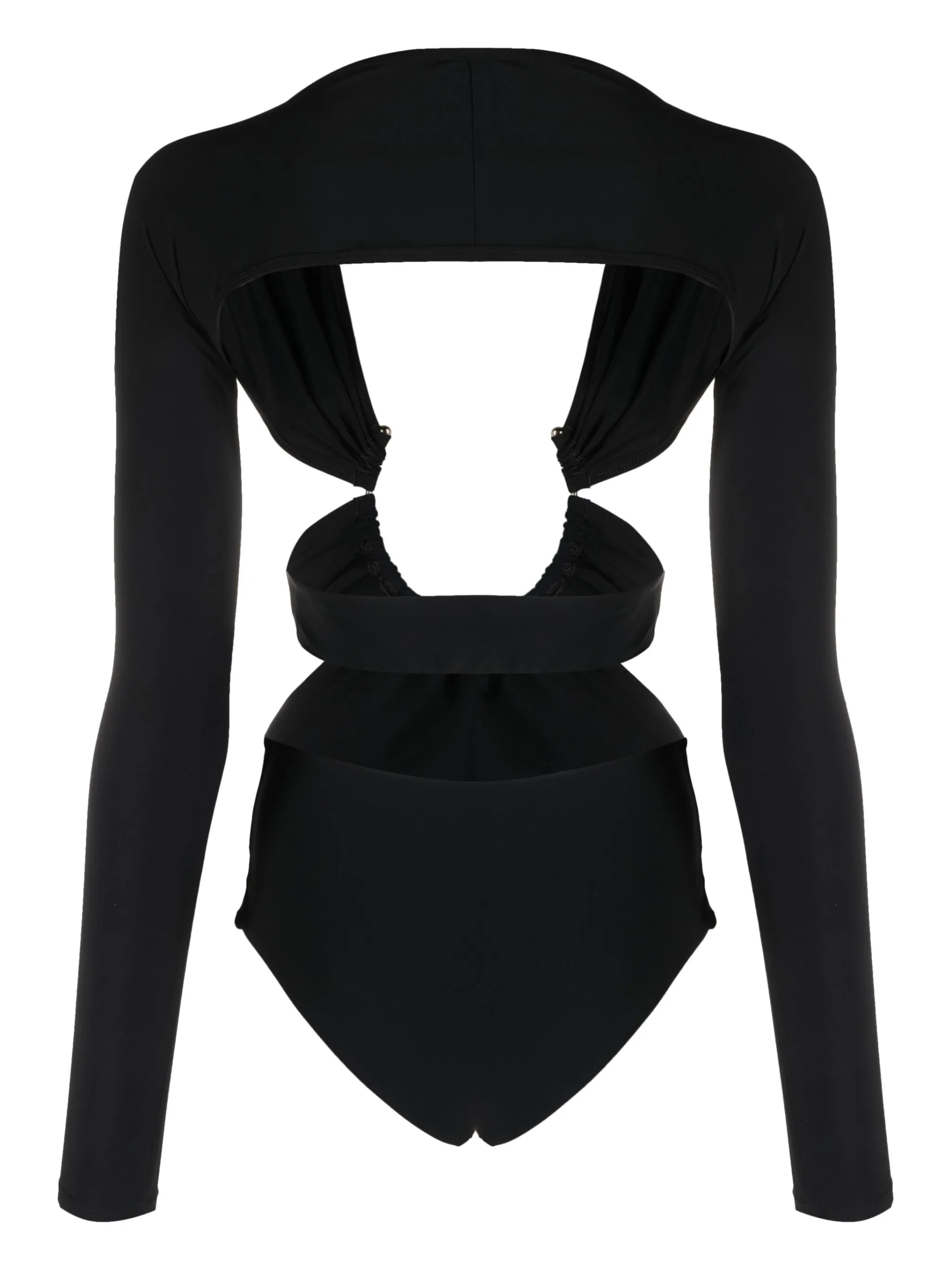 Odessa ruched long-sleeve swimsuit