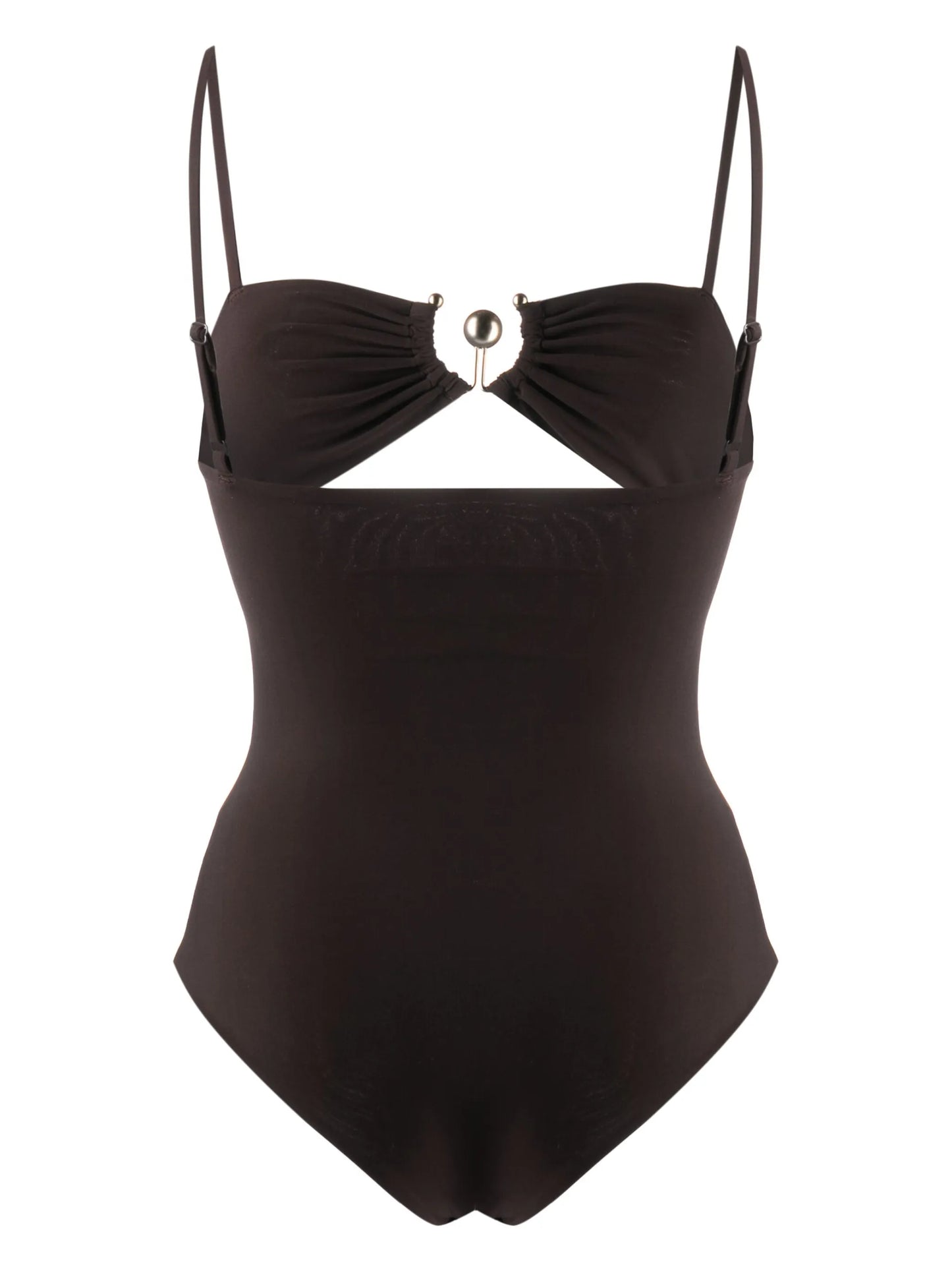 square neck cut-out swimsuit