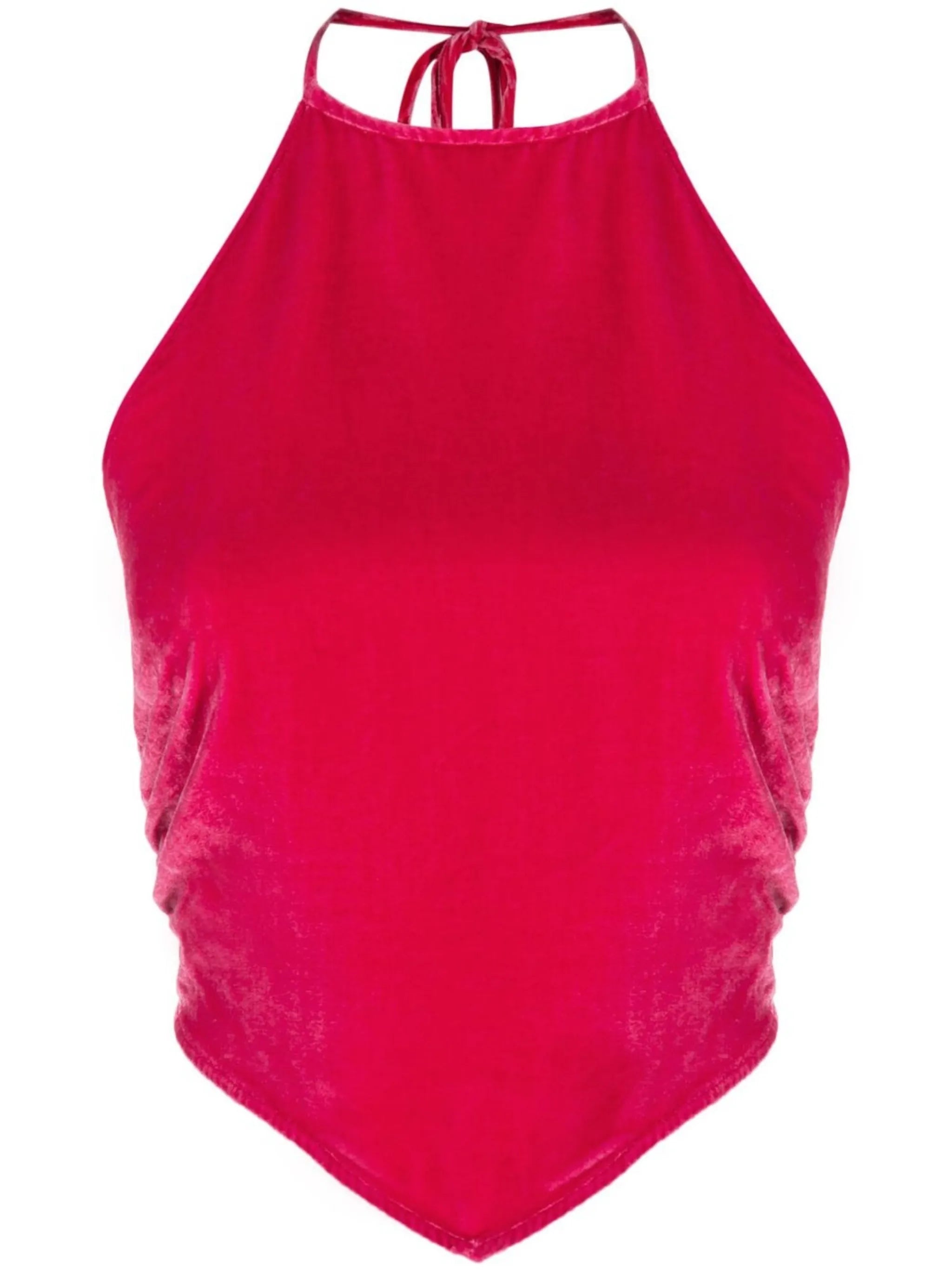 Tamsin velvet halterneck top