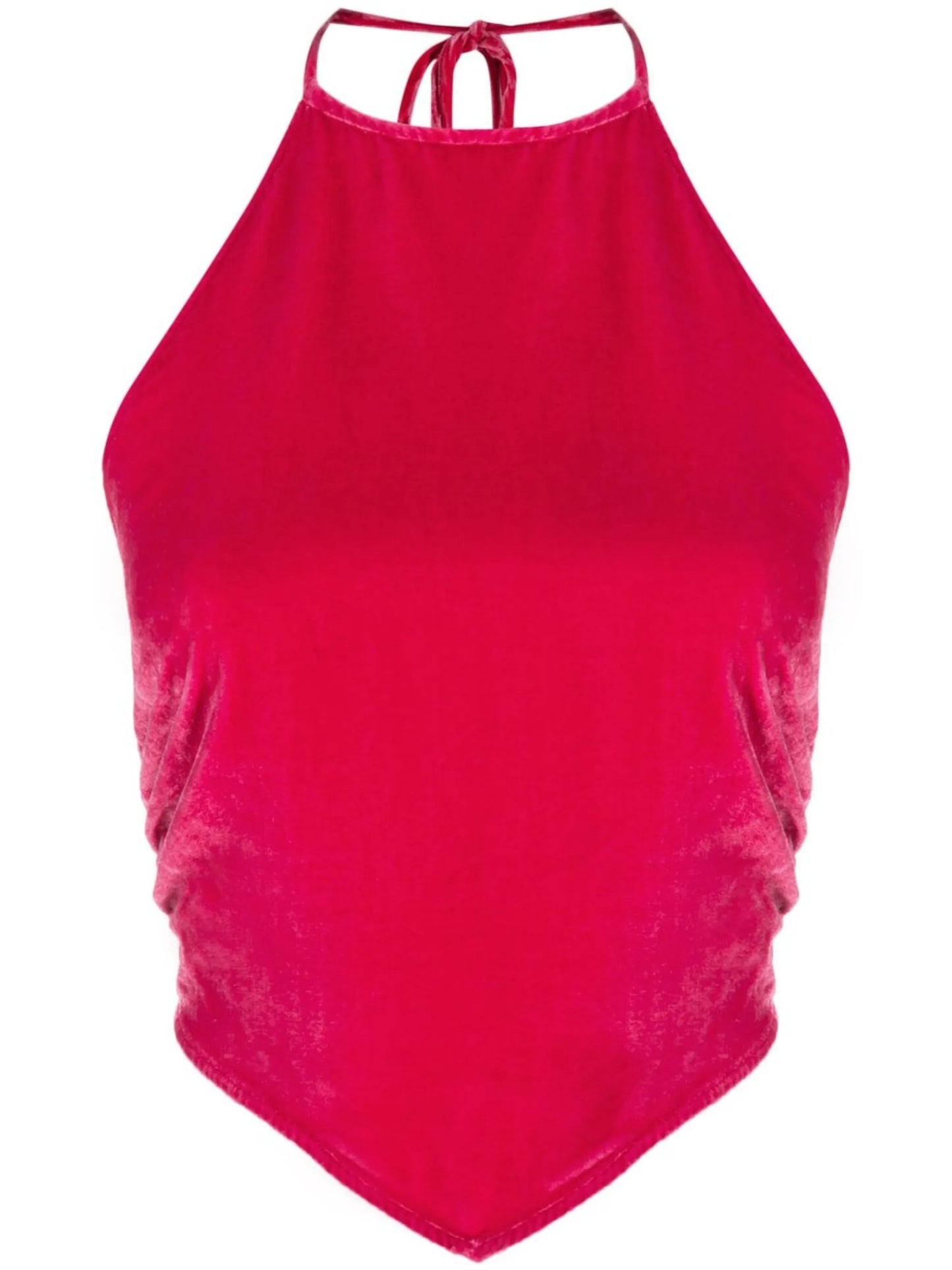 Tamsin velvet halterneck top