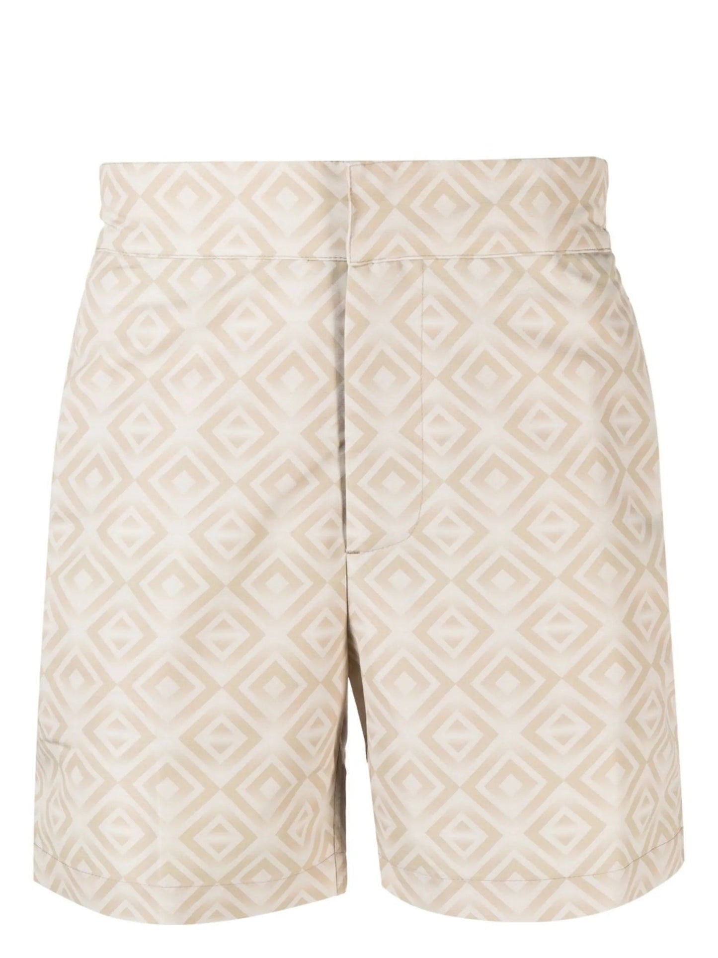 geometric print swim shorts