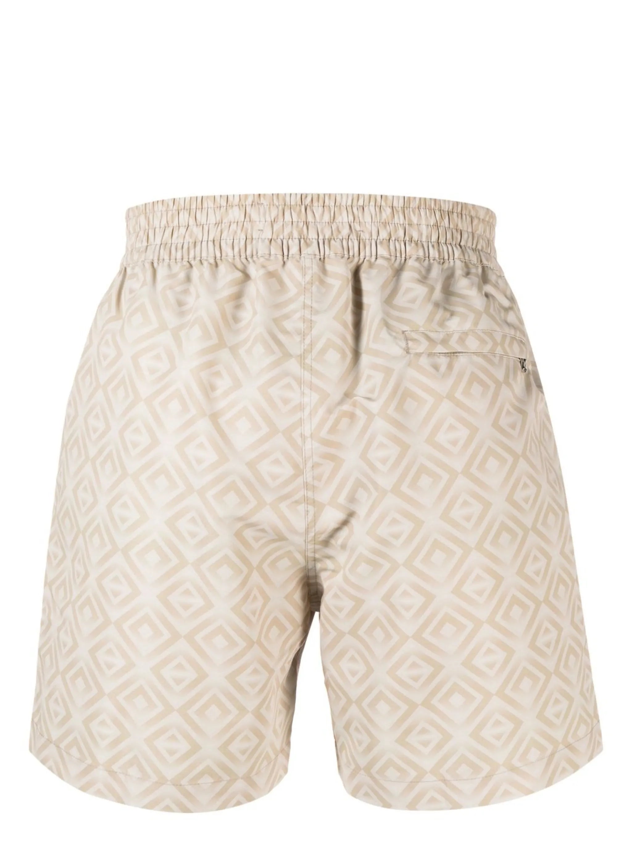 geometric print swim shorts