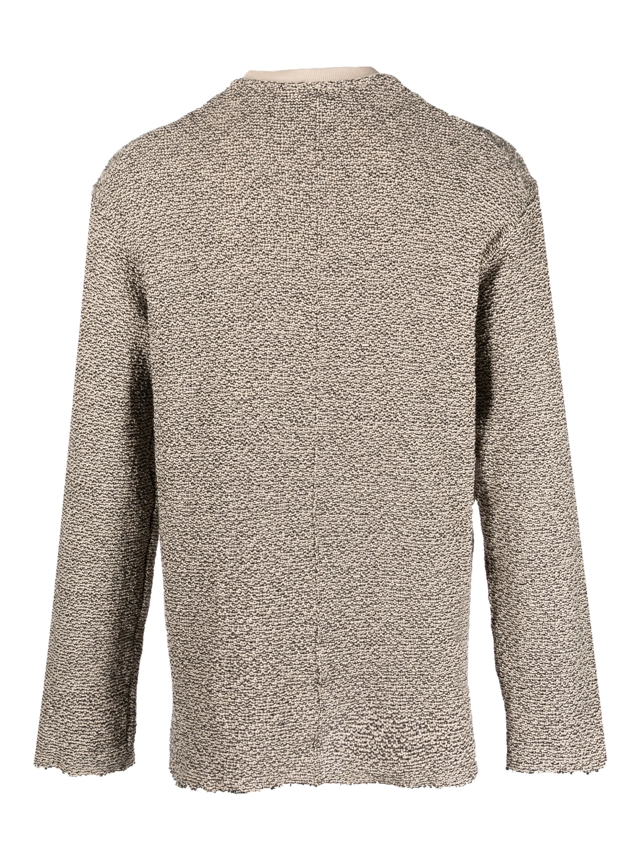 long-sleeve distressed sweatshirt