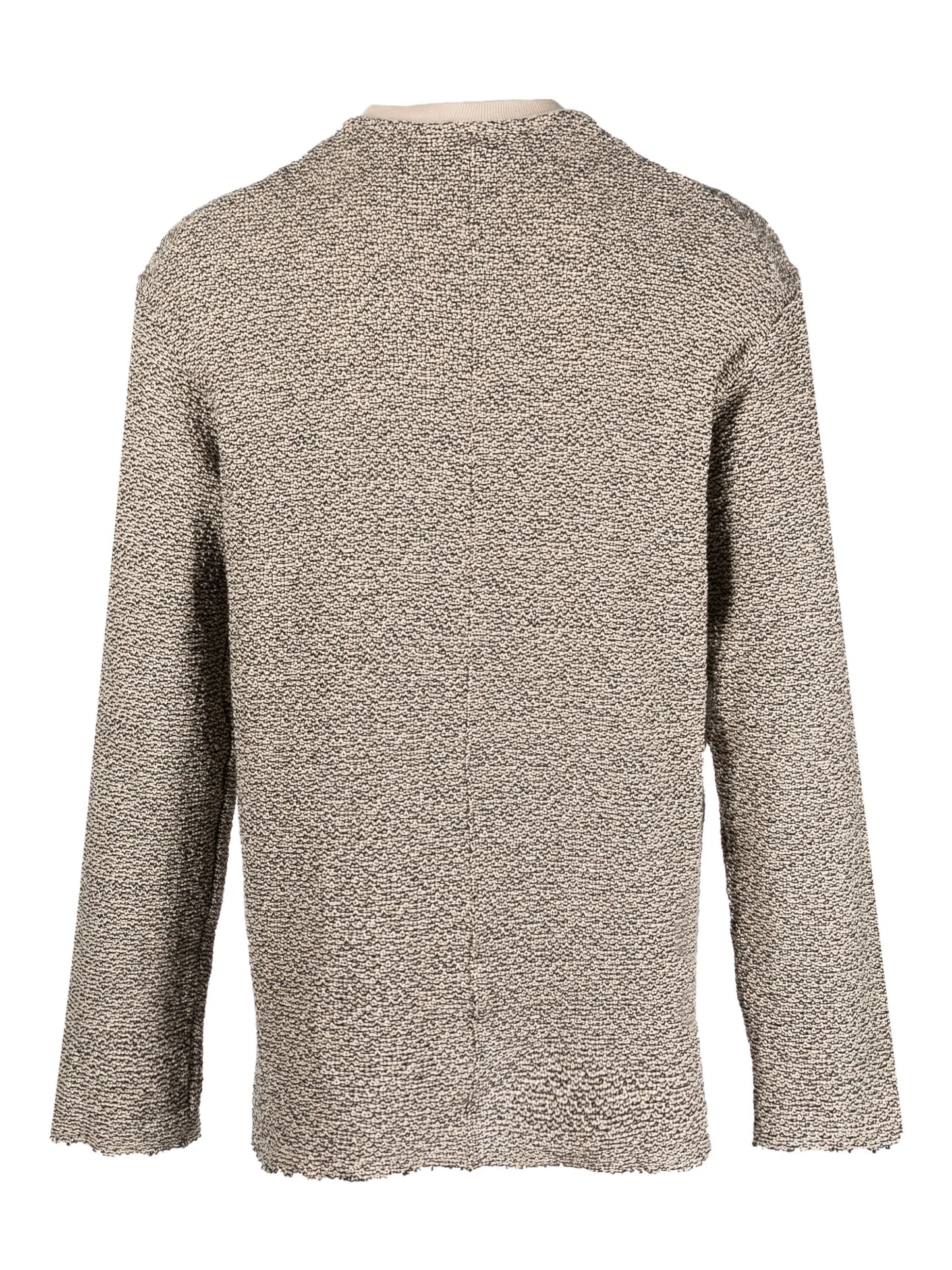 long-sleeve distressed sweatshirt