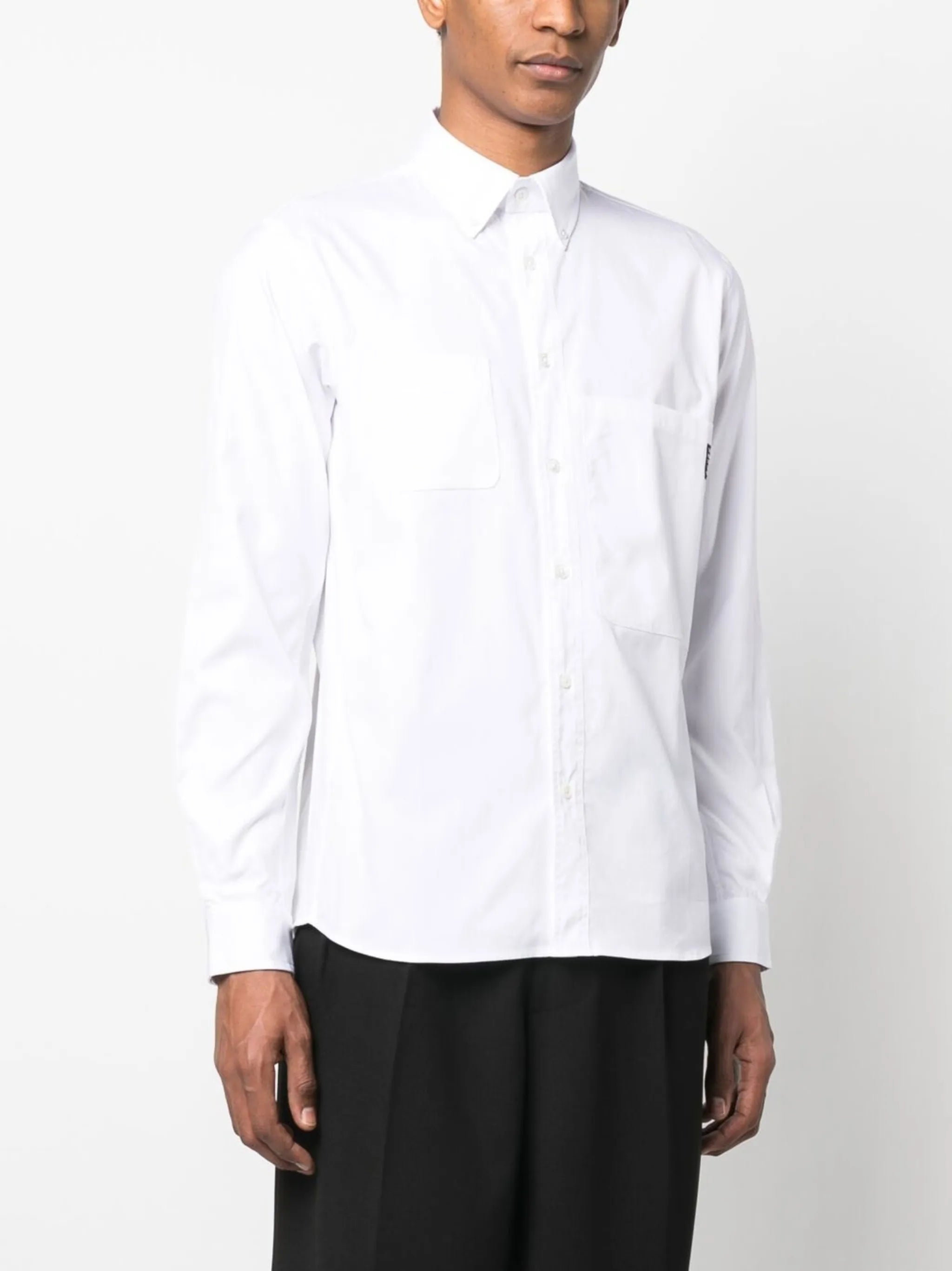 logo-patch shirt