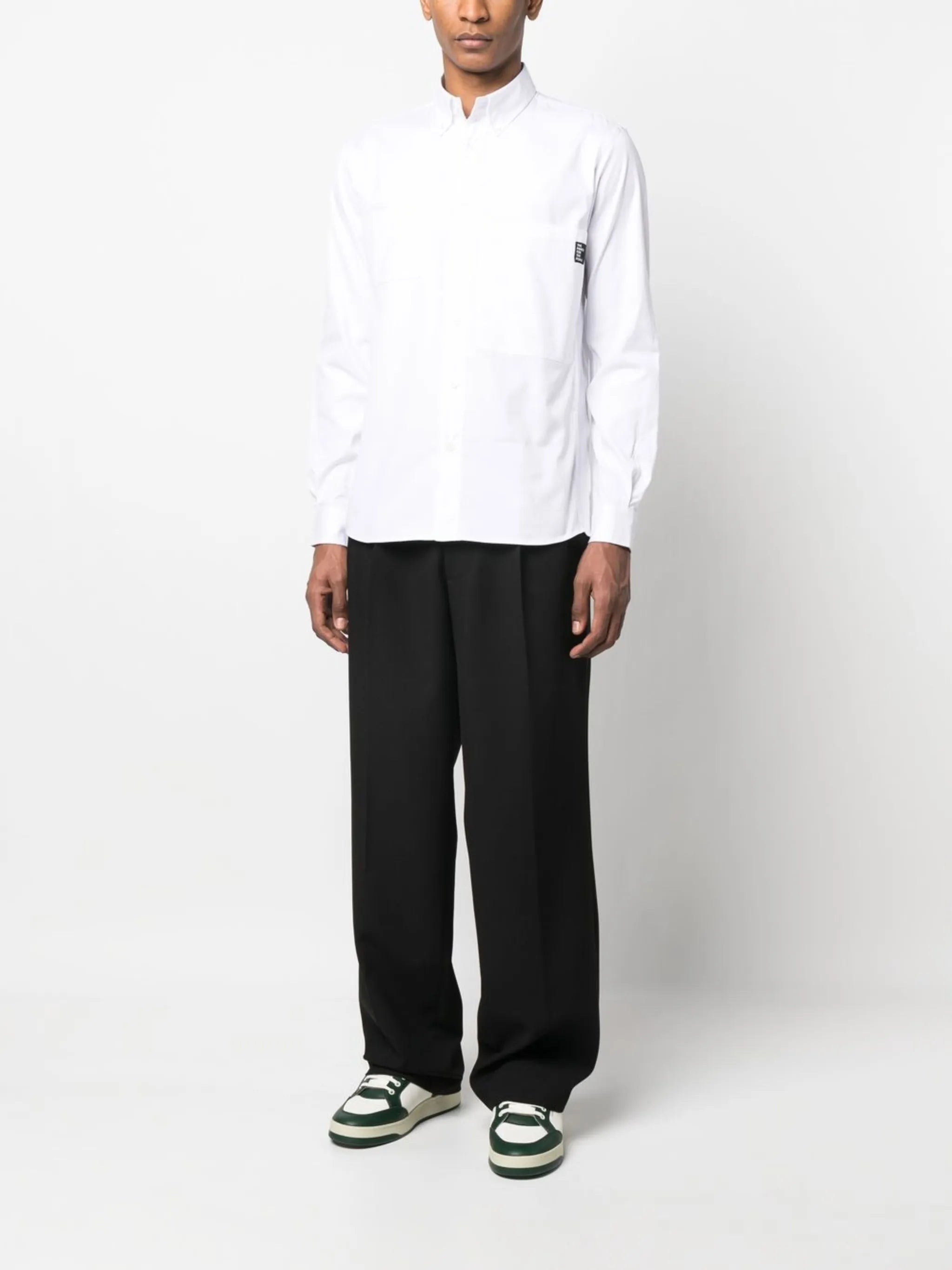 logo-patch shirt