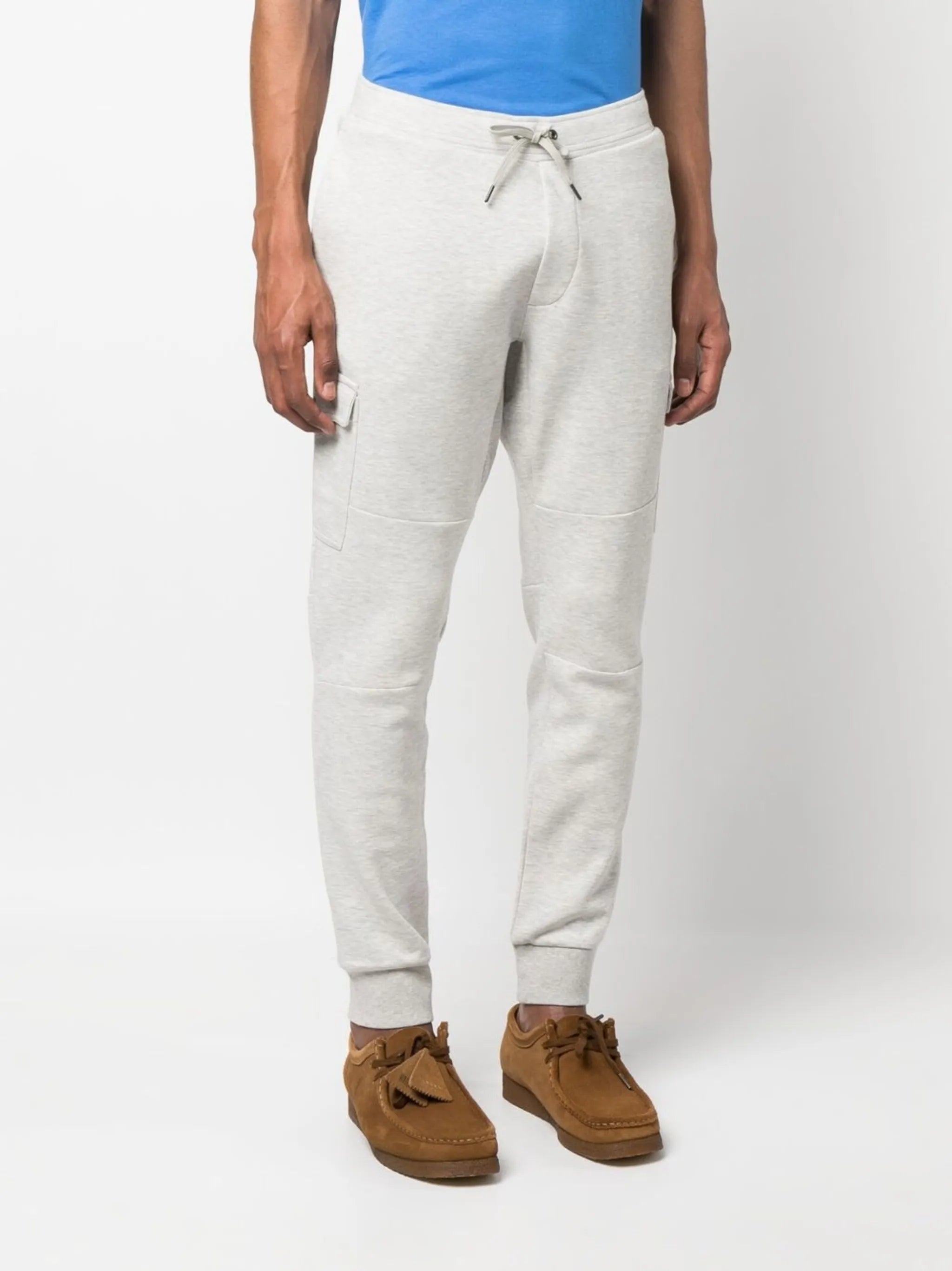 cotton-blend cargo track pants