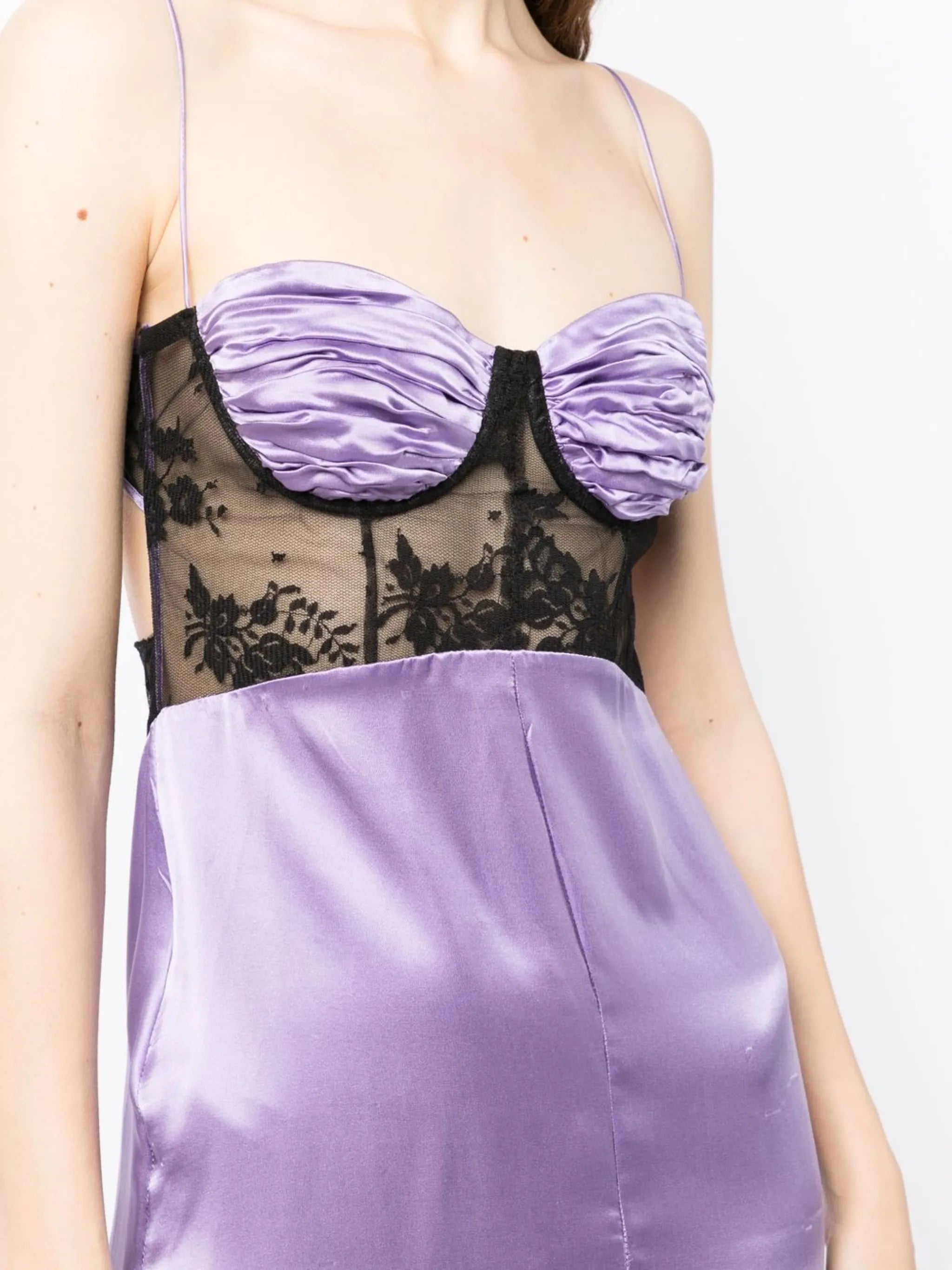 panelled slip dress