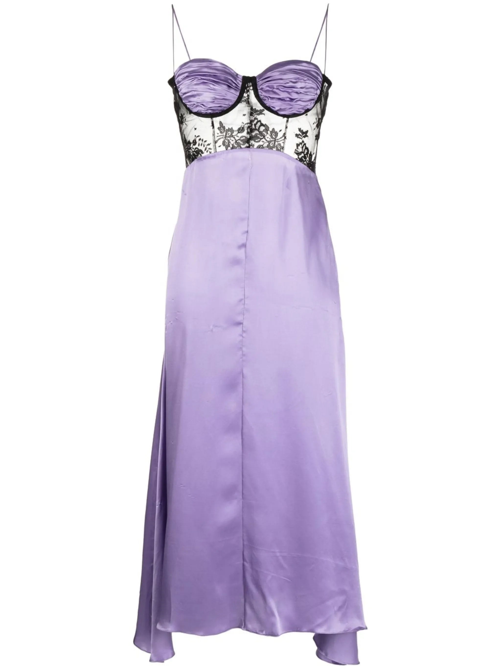 panelled slip dress
