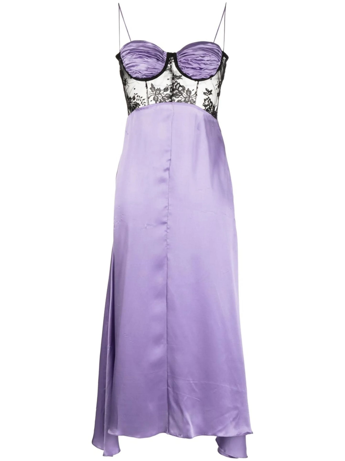 panelled slip dress