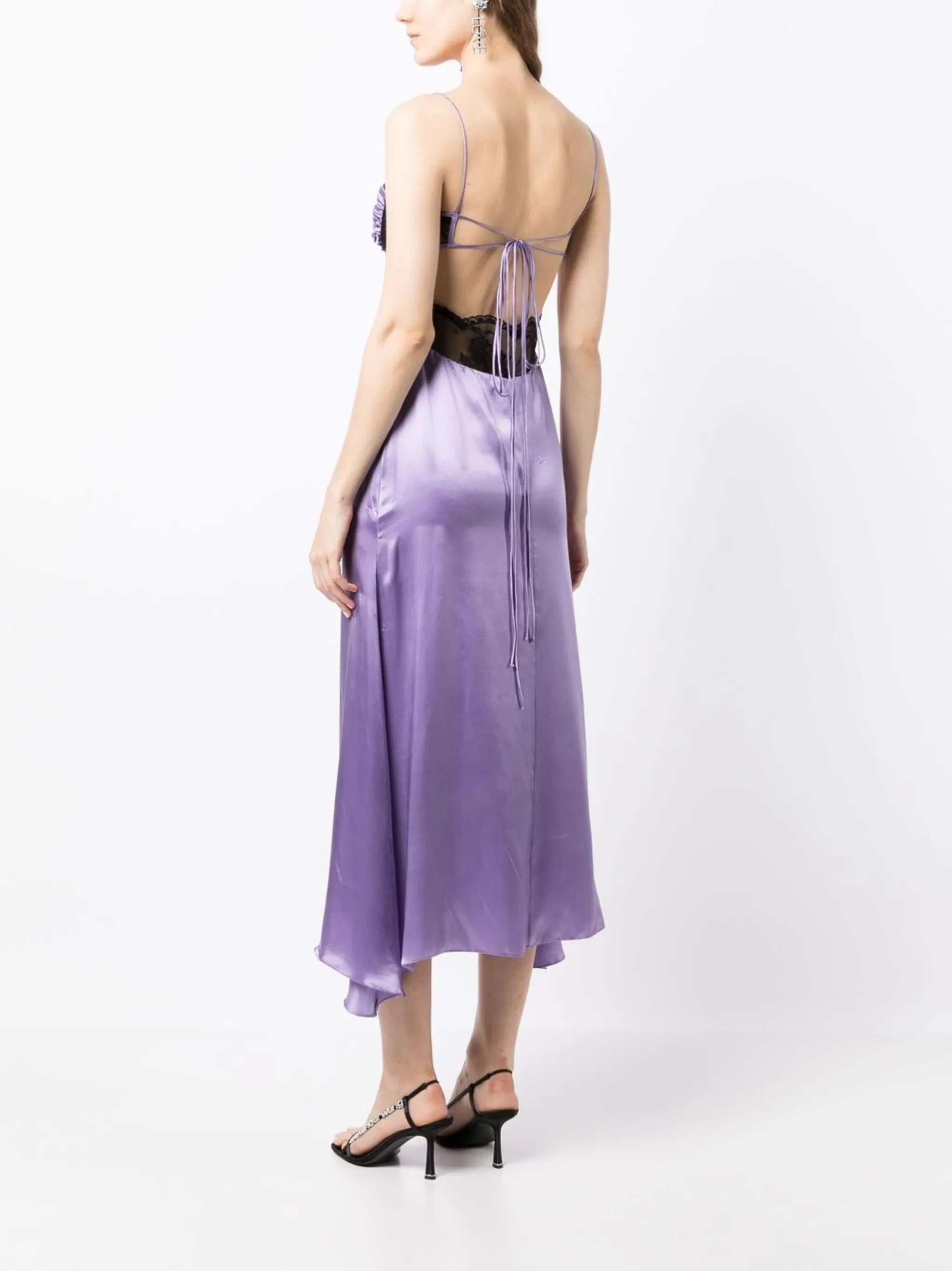 panelled slip dress