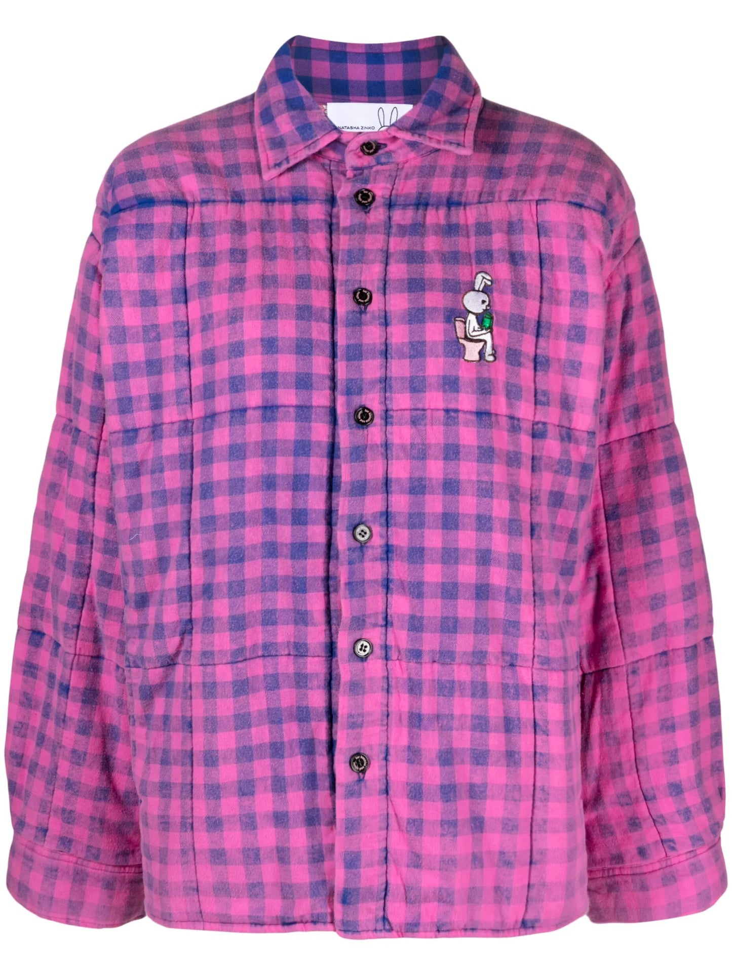 Check Padded Shirt Jakcet