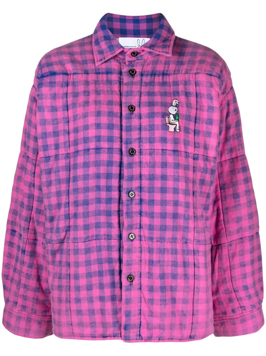 Check Padded Shirt Jakcet