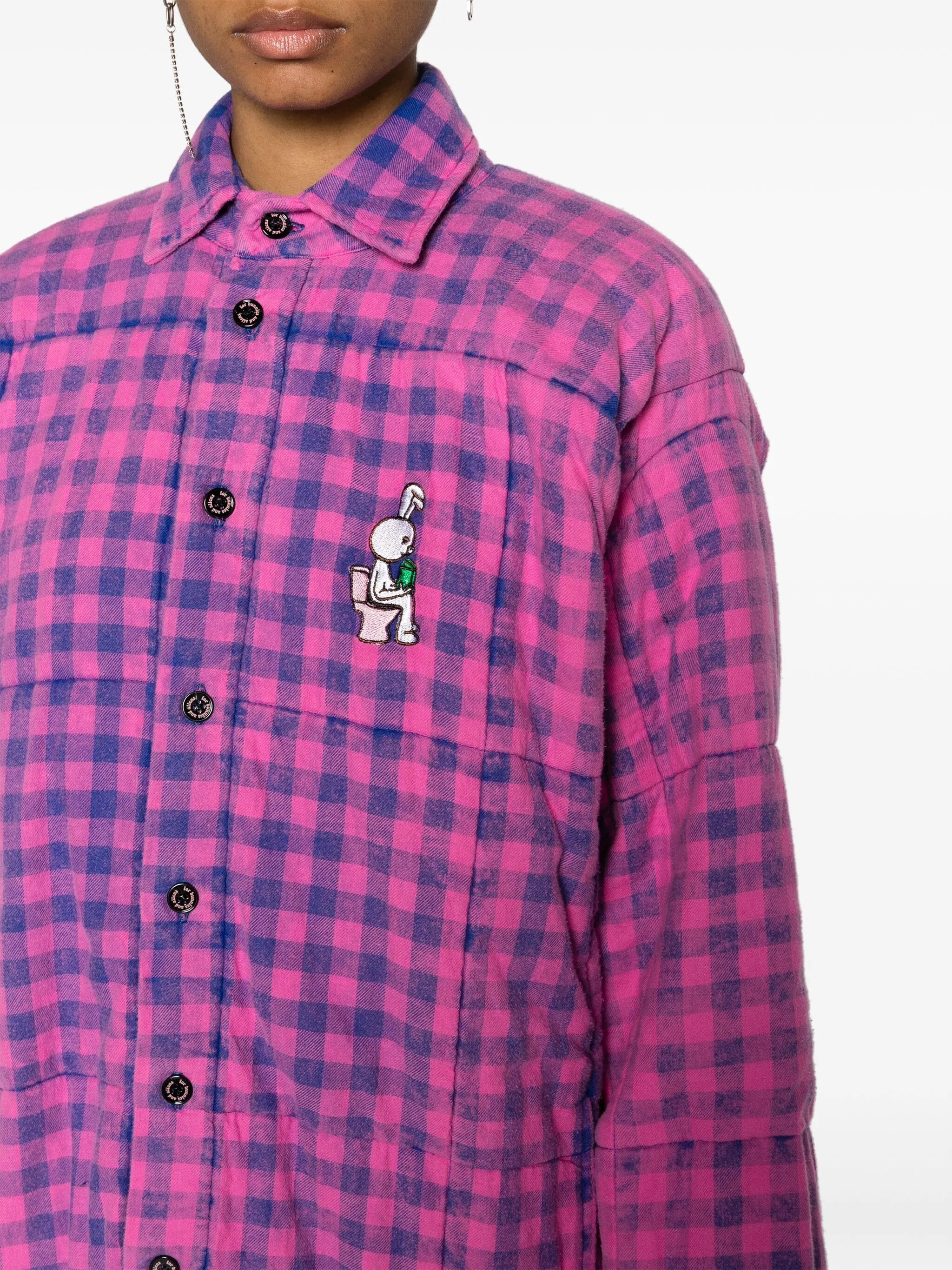 Check Padded Shirt Jakcet