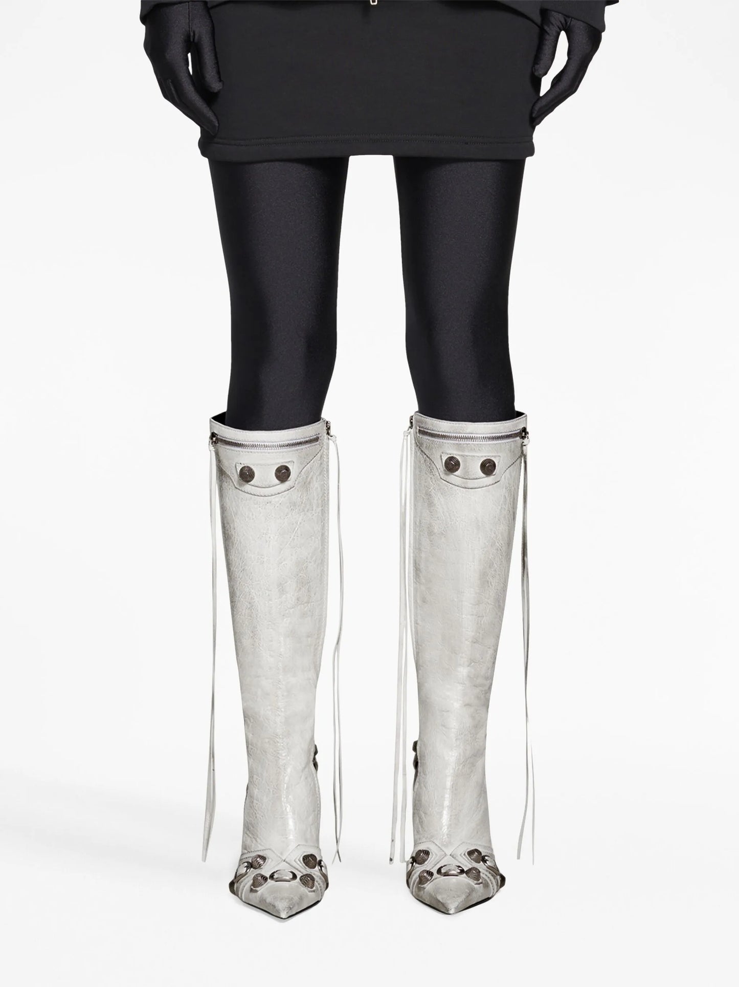 Cagole point-toe boots