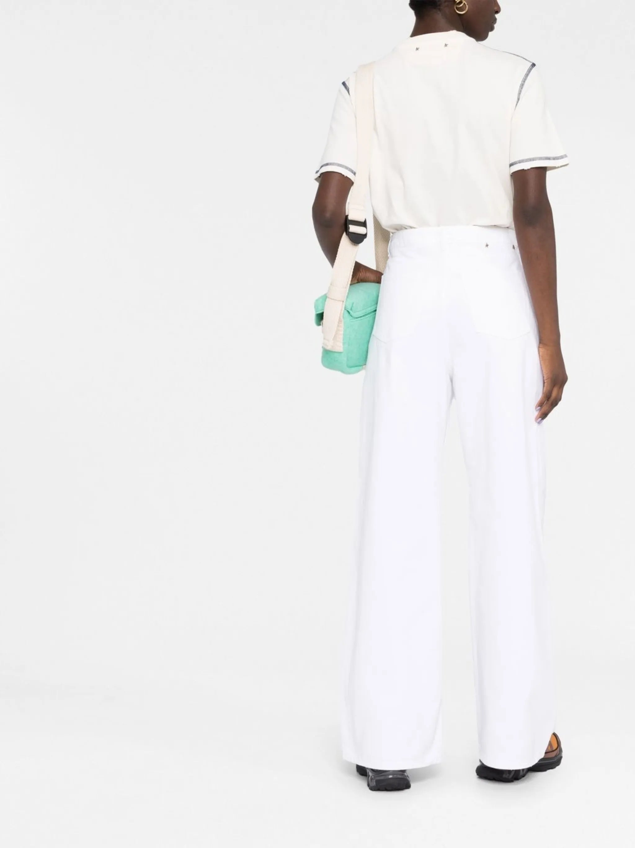 high-waist wide leg jeans
