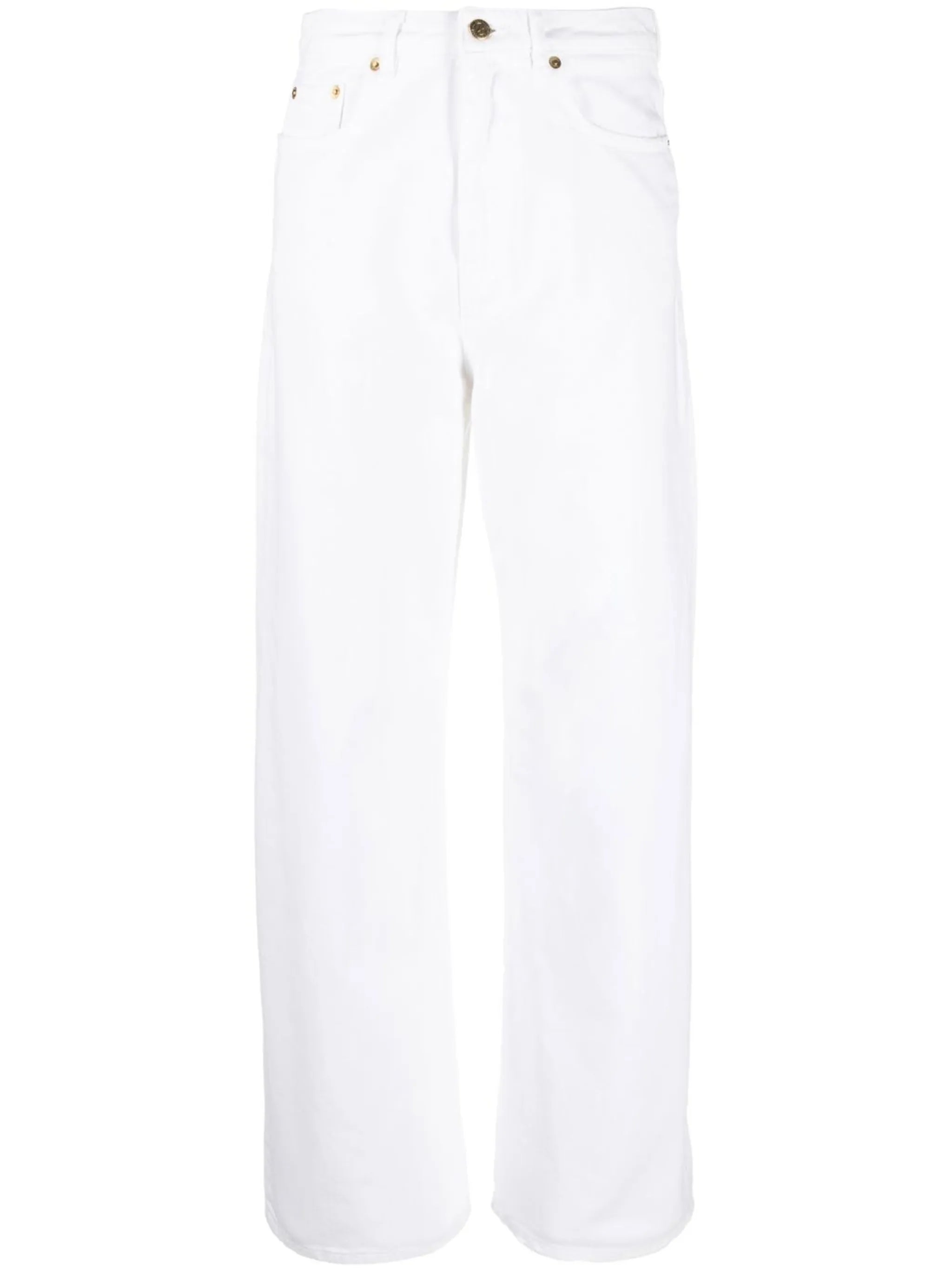 high-waist wide leg jeans