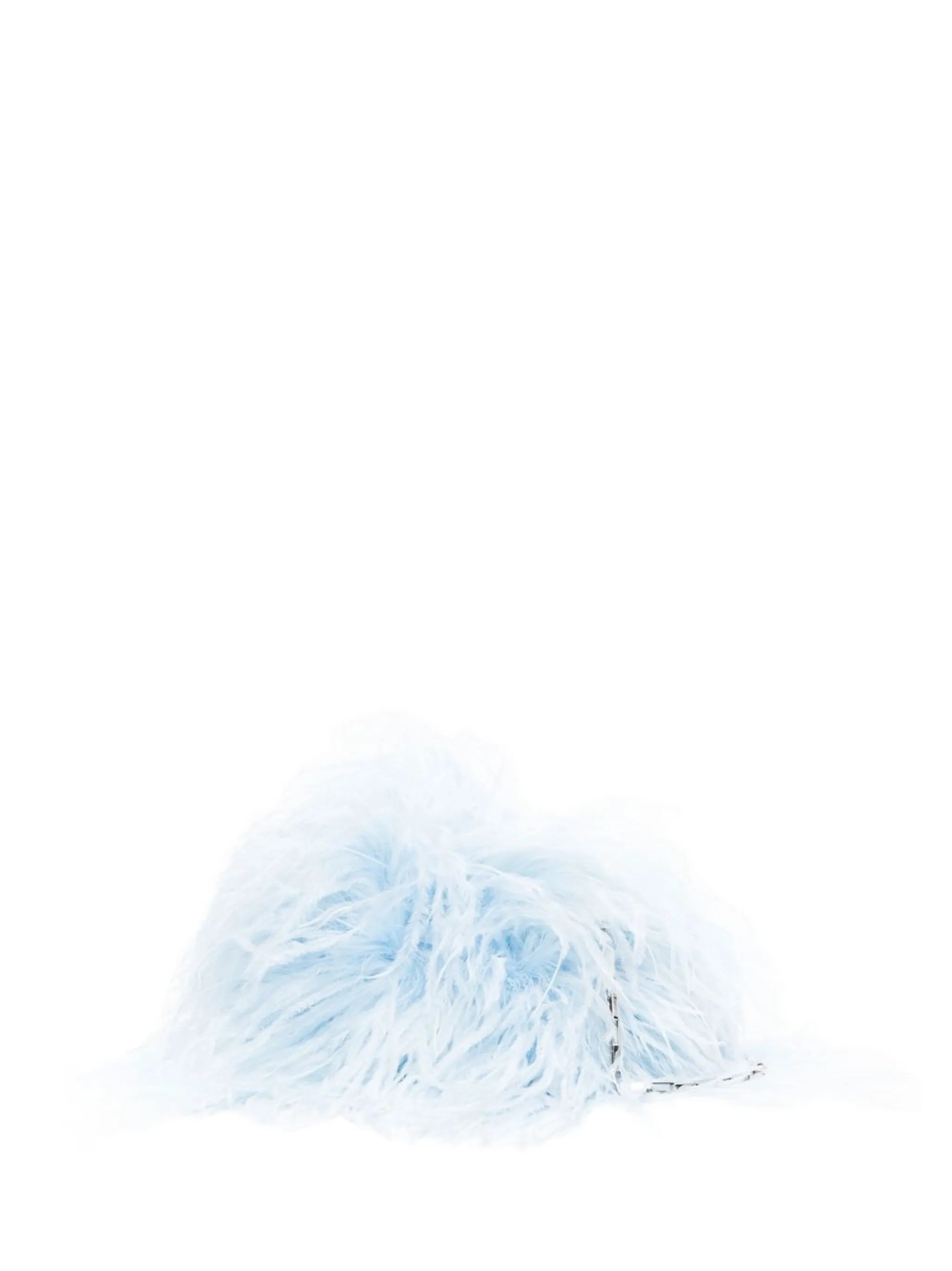 Greta feather shoulder bag